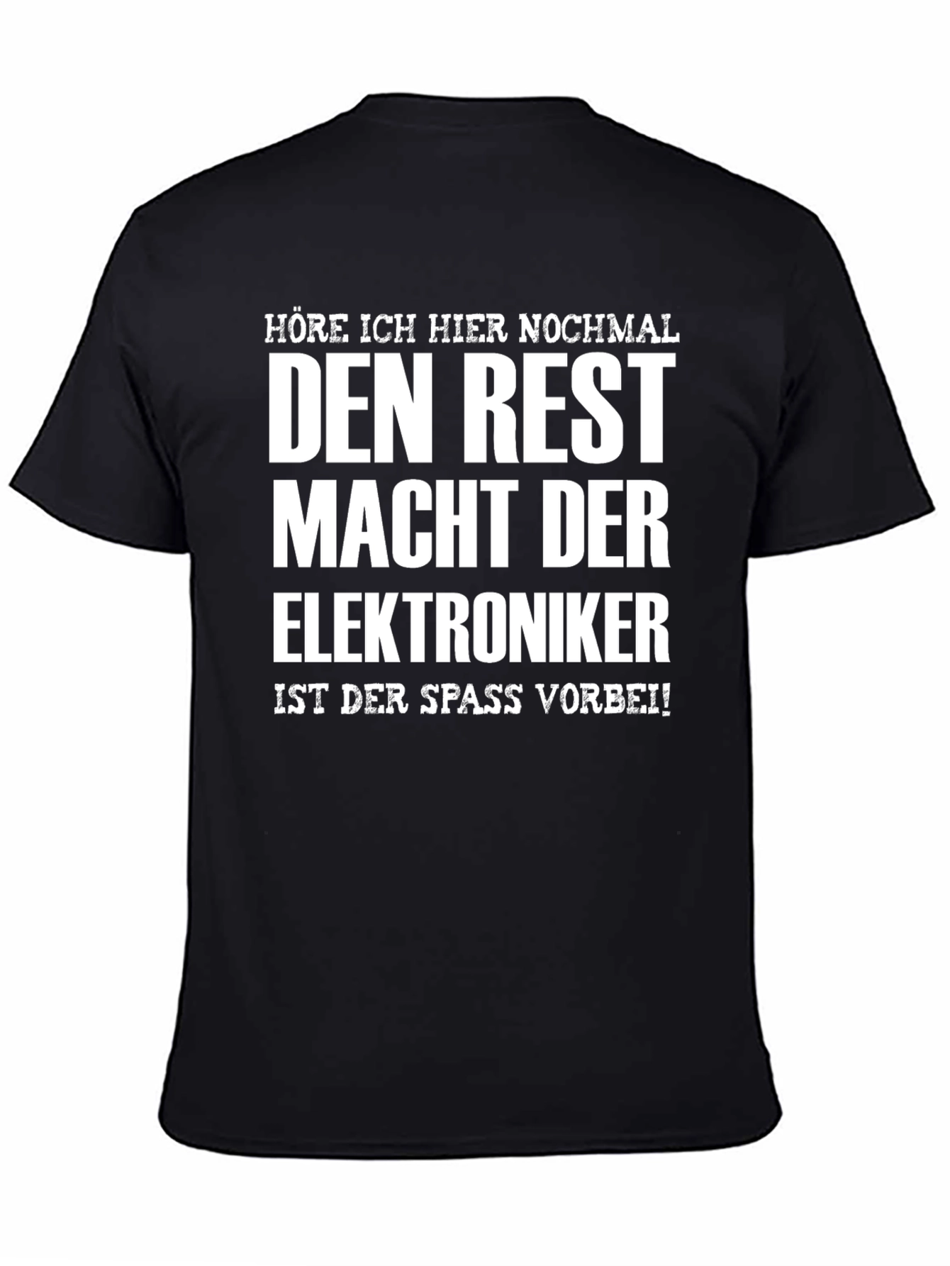 Electronics Technician Fun Black T-Shirt
