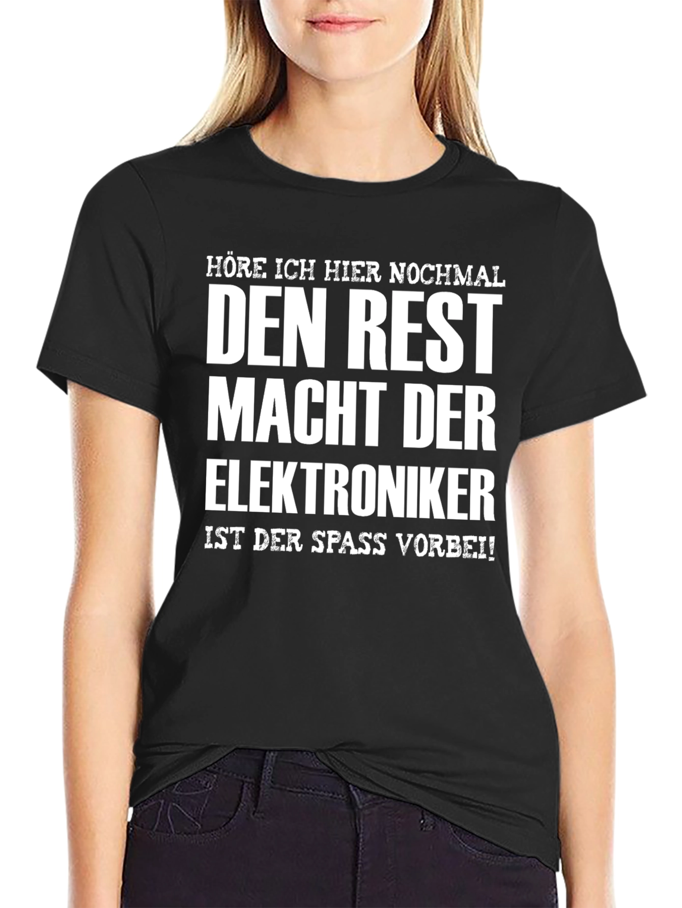 Electronics Technician Fun Black T-Shirt
