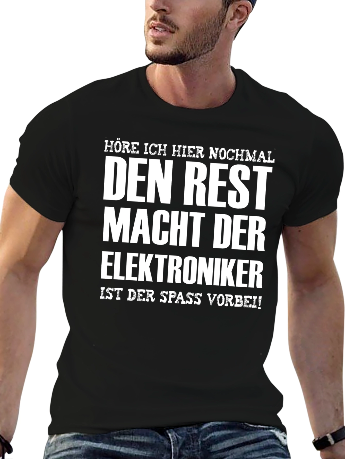Electronics Technician Fun Black T-Shirt