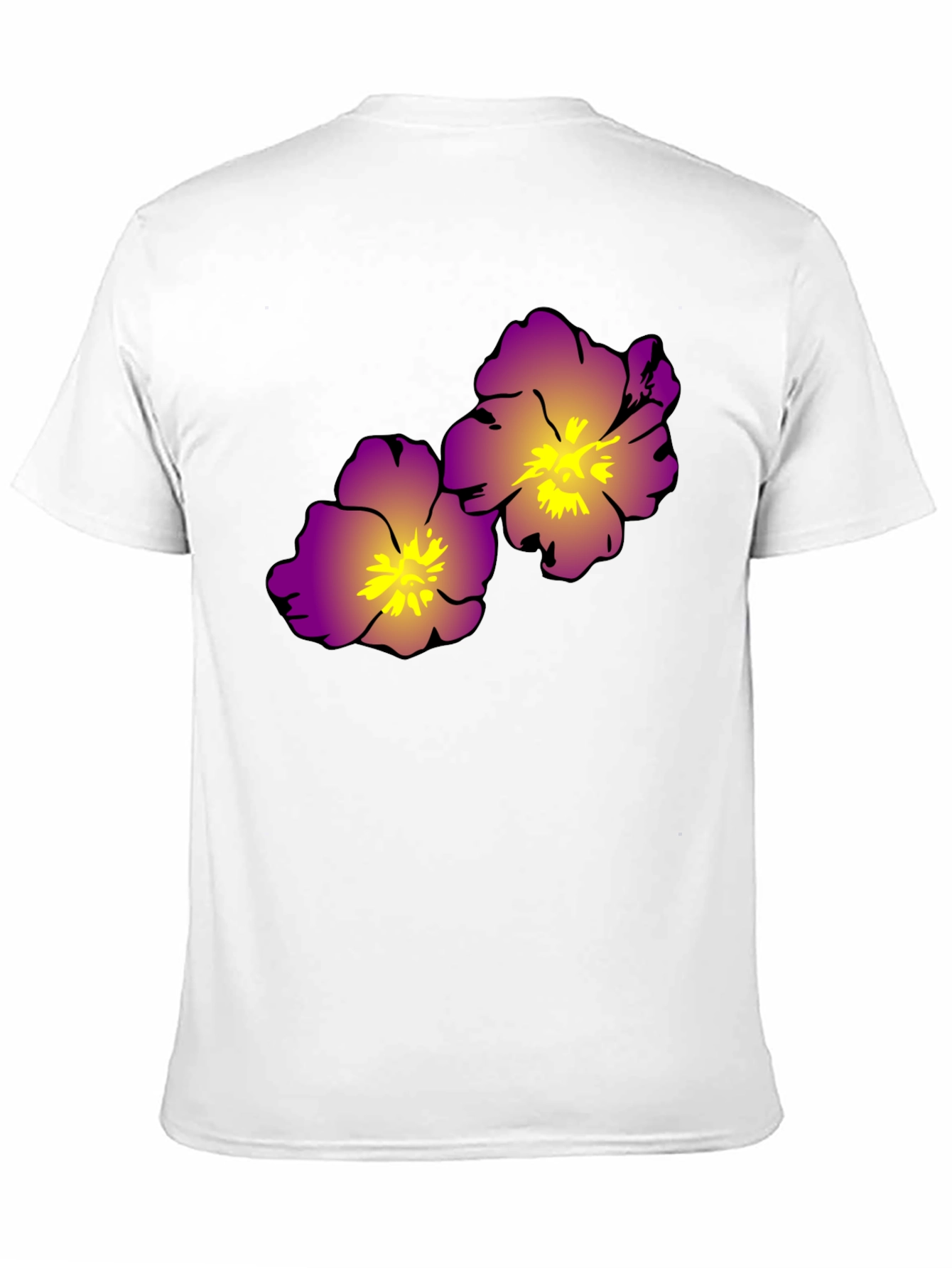 Floral Print Black T-Shirt