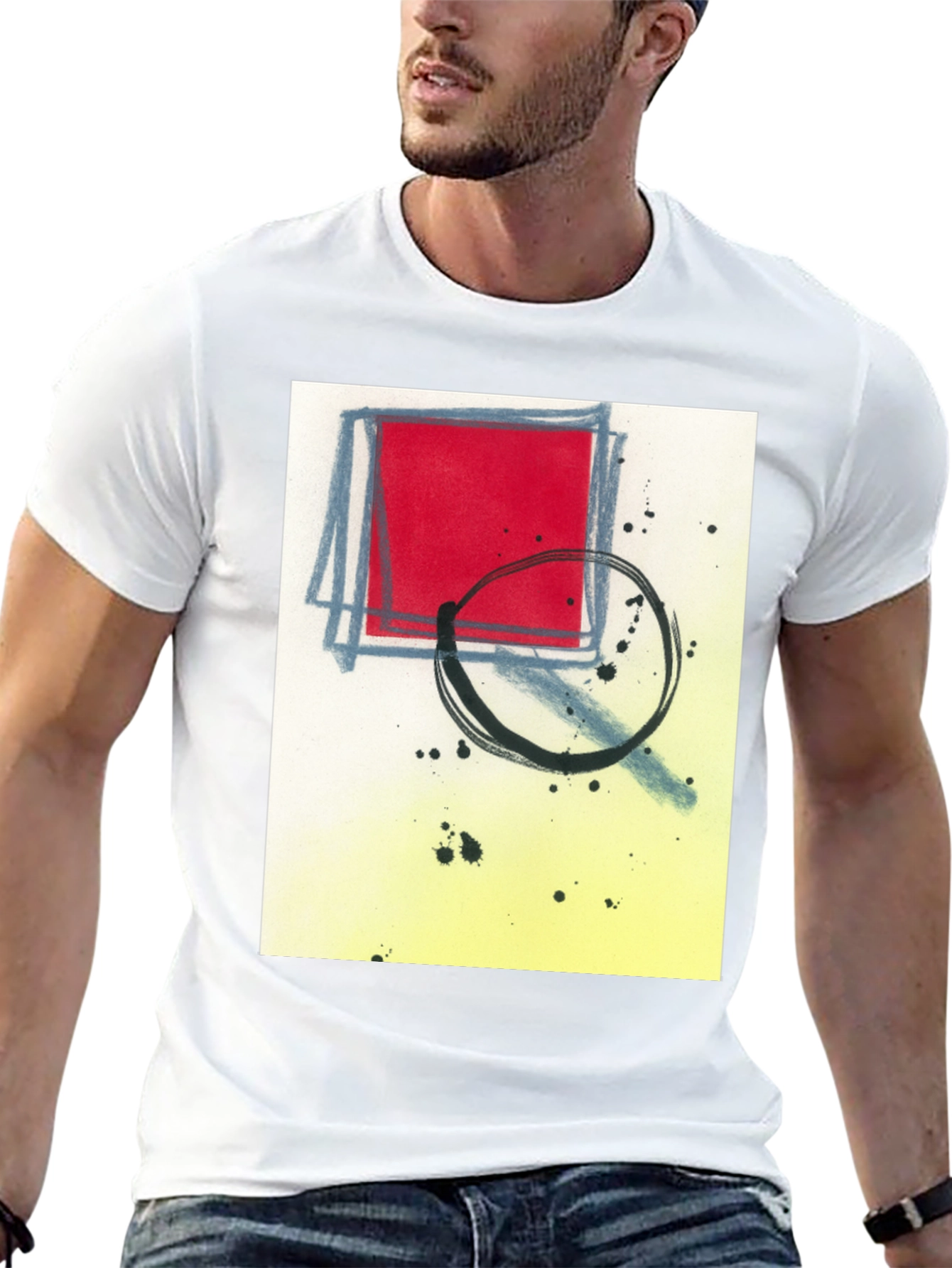 Abstract Graphic T-Shirt - Modern Art Tee