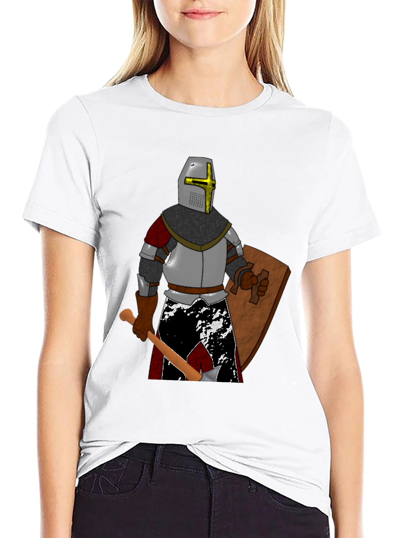 Crusader Knight Graphic T-Shirt