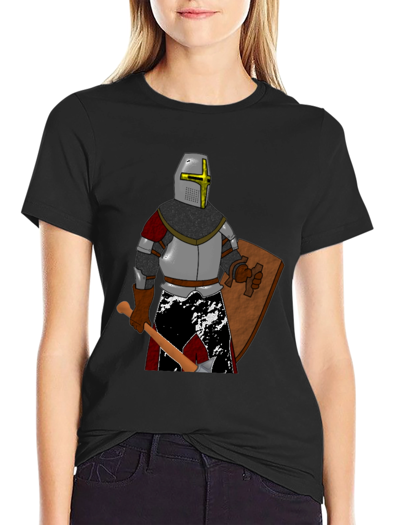 Crusader Knight Graphic T-Shirt