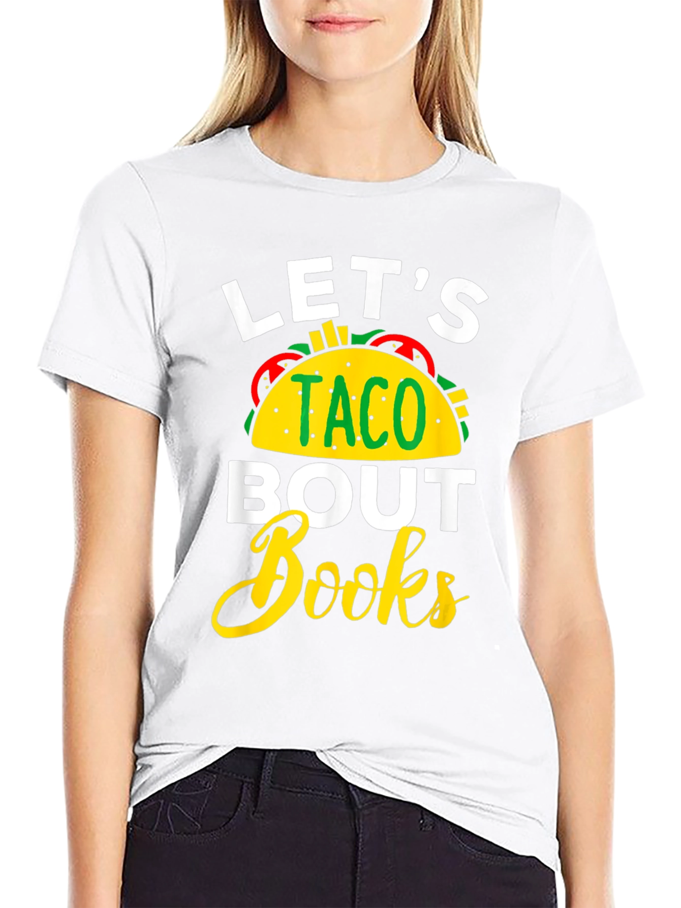 Lets Taco Bout Books - Funny T-Shirt