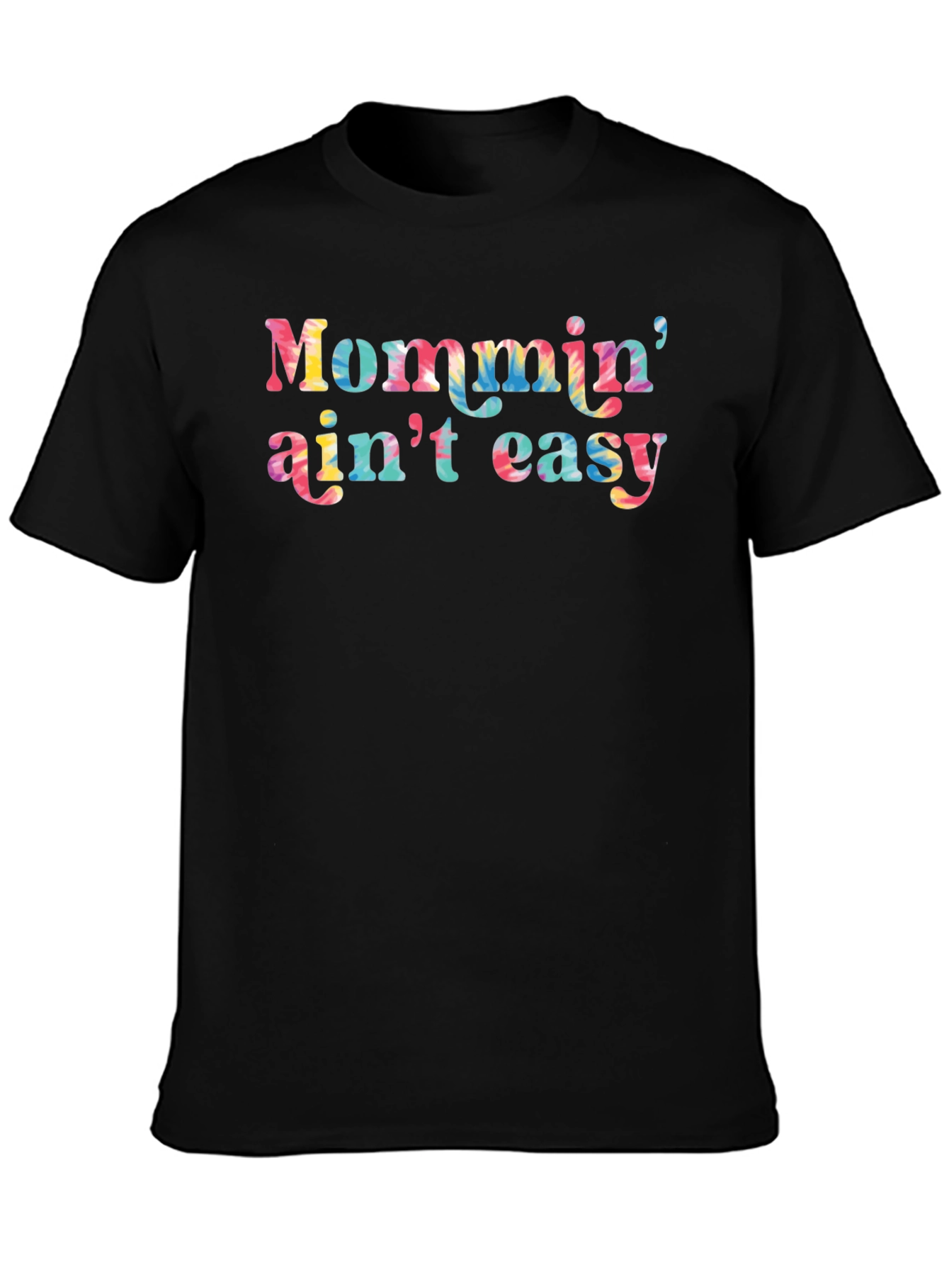 Mommin Aint Easy Graphic Tee - Black Casual T-Shirt