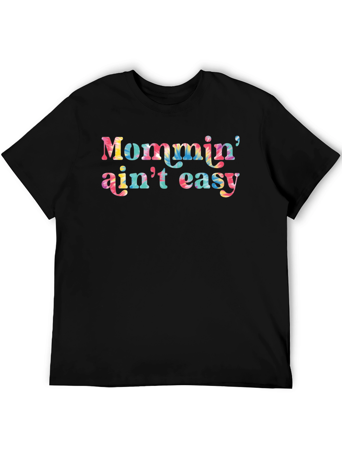 Mommin Aint Easy Graphic Tee - Black Casual T-Shirt