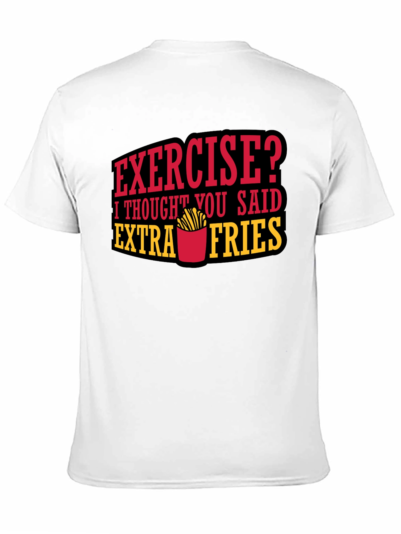 Funny Extra Fries Graphic T-Shirt
