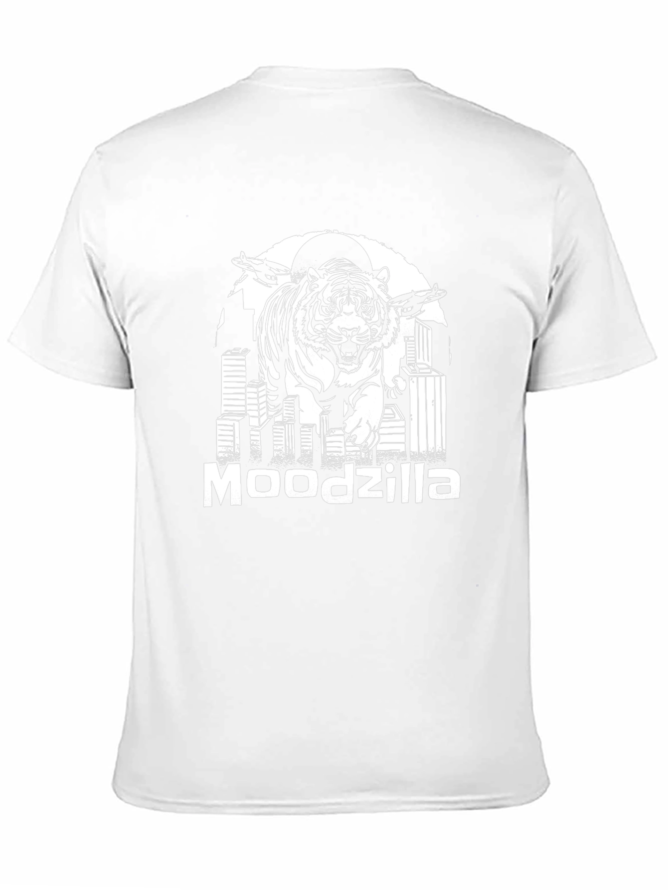 Moodzilla Tiger Graphic Black T-Shirt