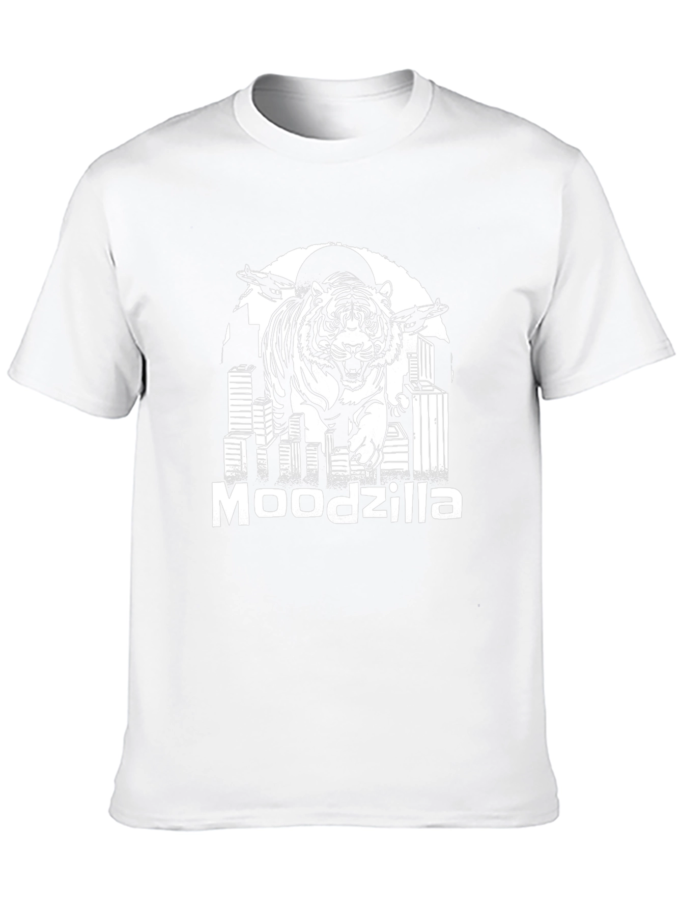 Moodzilla Tiger Graphic Black T-Shirt