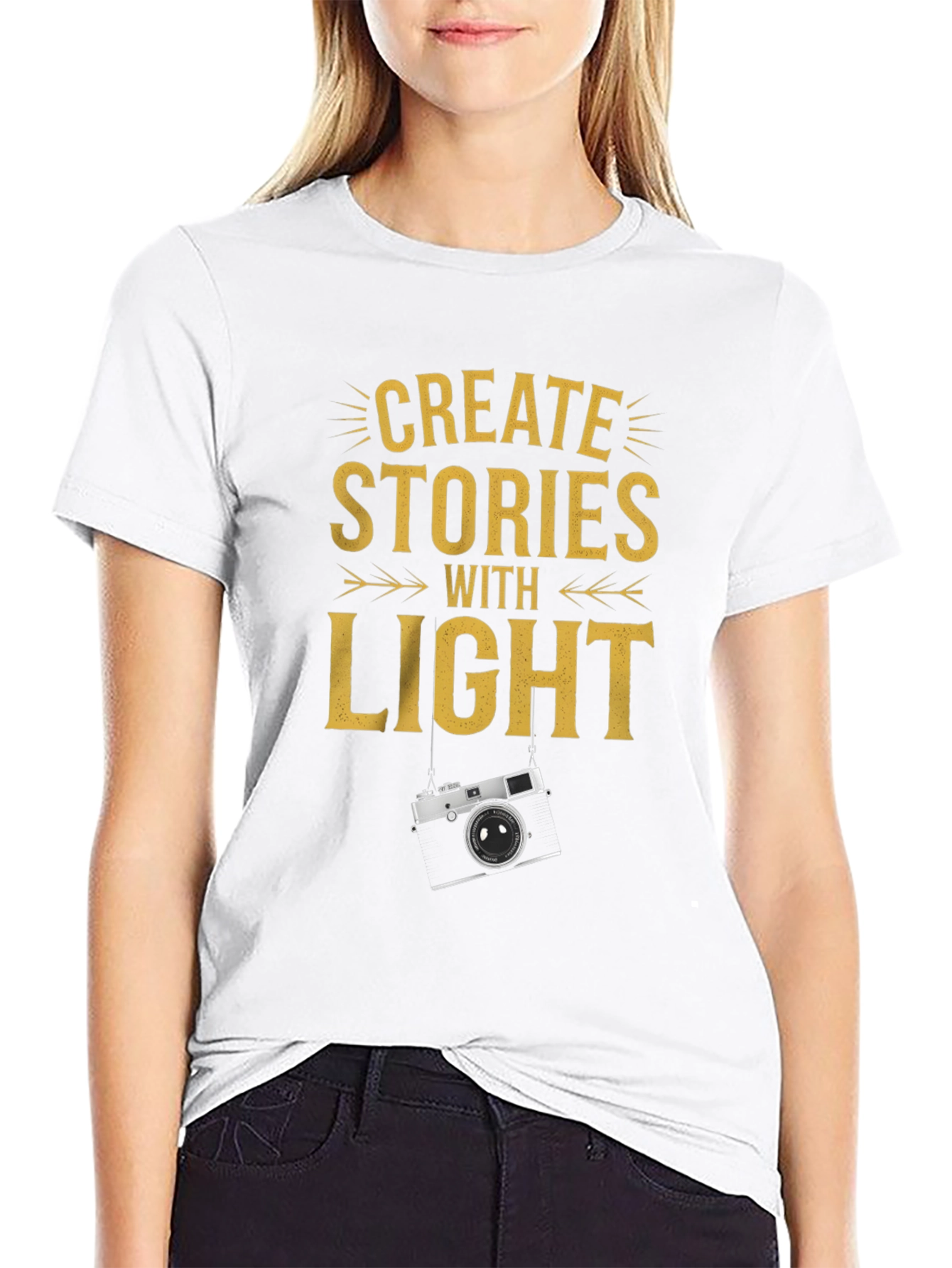 Create Stories With Light Graphic Tee