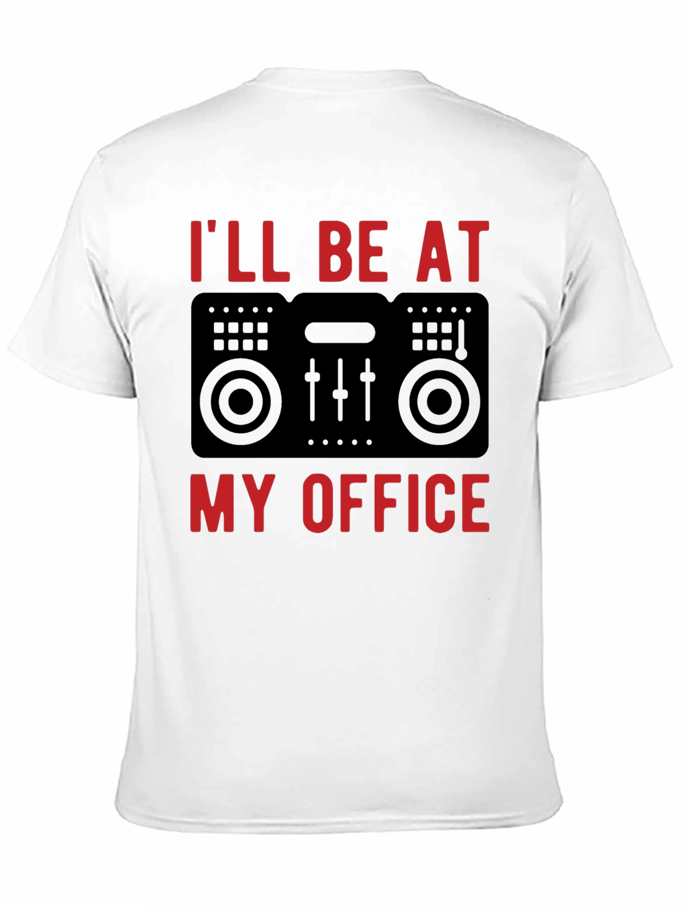 DJ Office Black T-Shirt - Music Lover