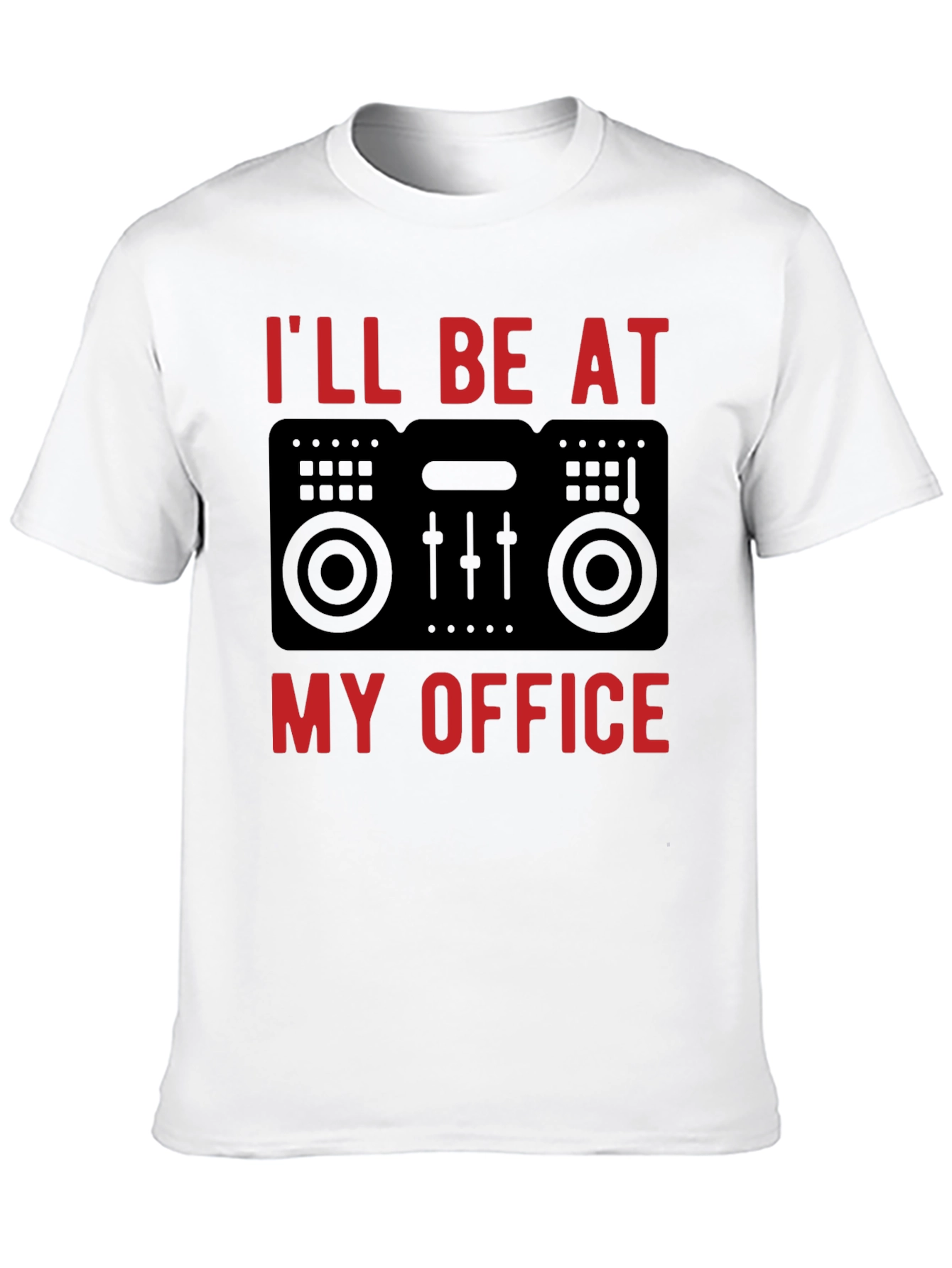 DJ Office Black T-Shirt - Music Lover