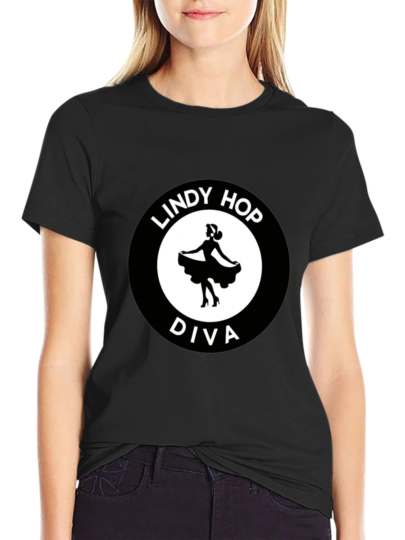 Lindy Hop Diva T-Shirt - Retro Dance Tee