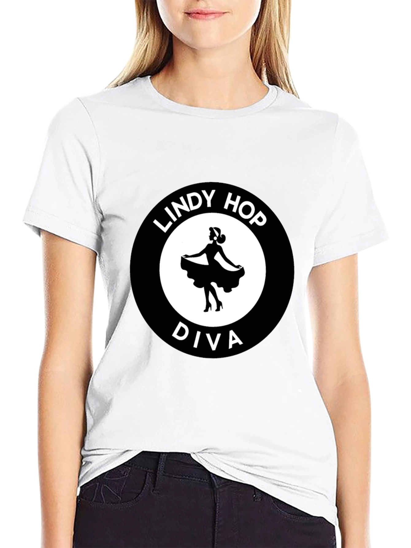 Lindy Hop Diva T-Shirt - Retro Dance Tee
