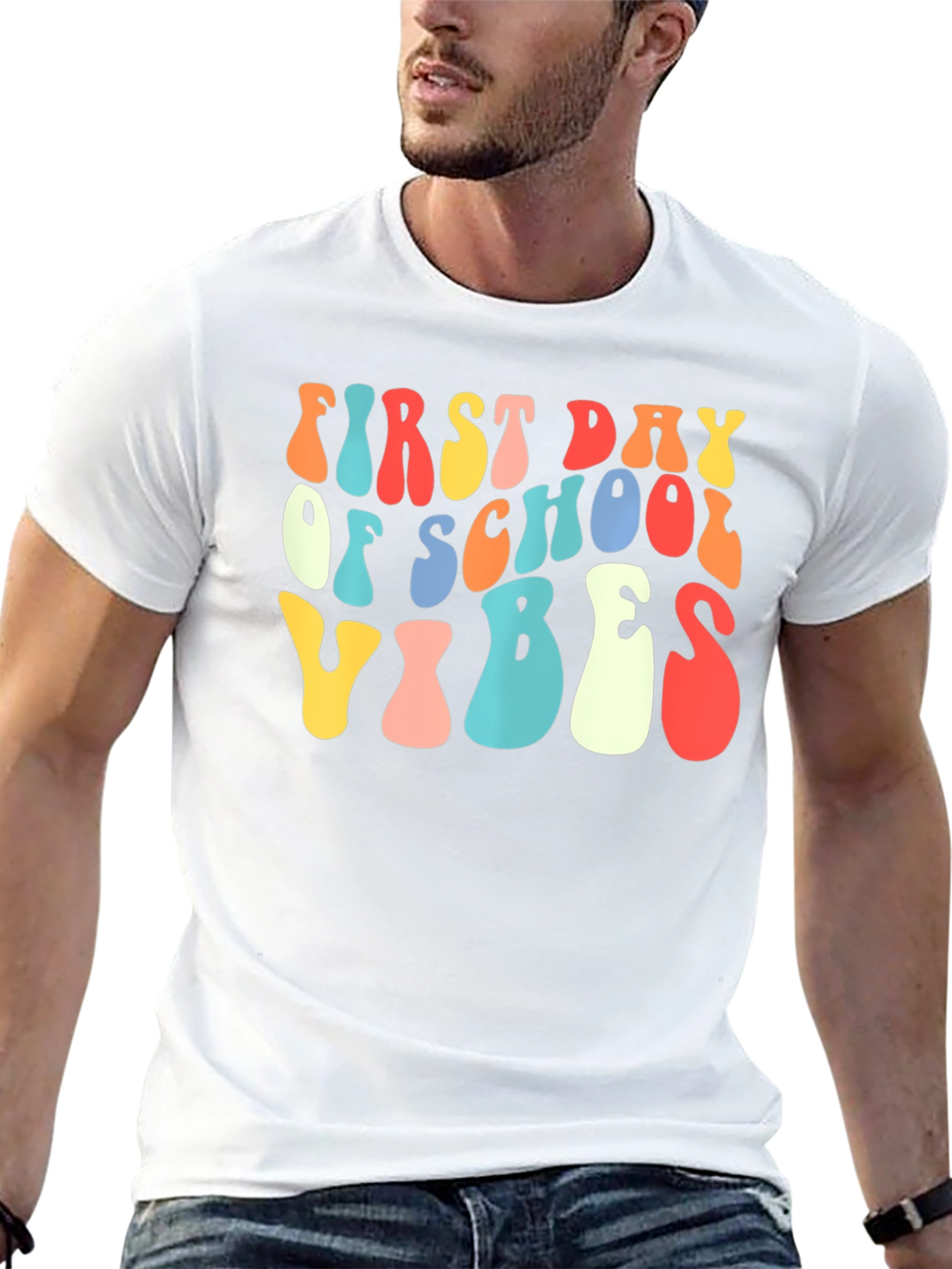 First Day of School Vibes Retro Tee