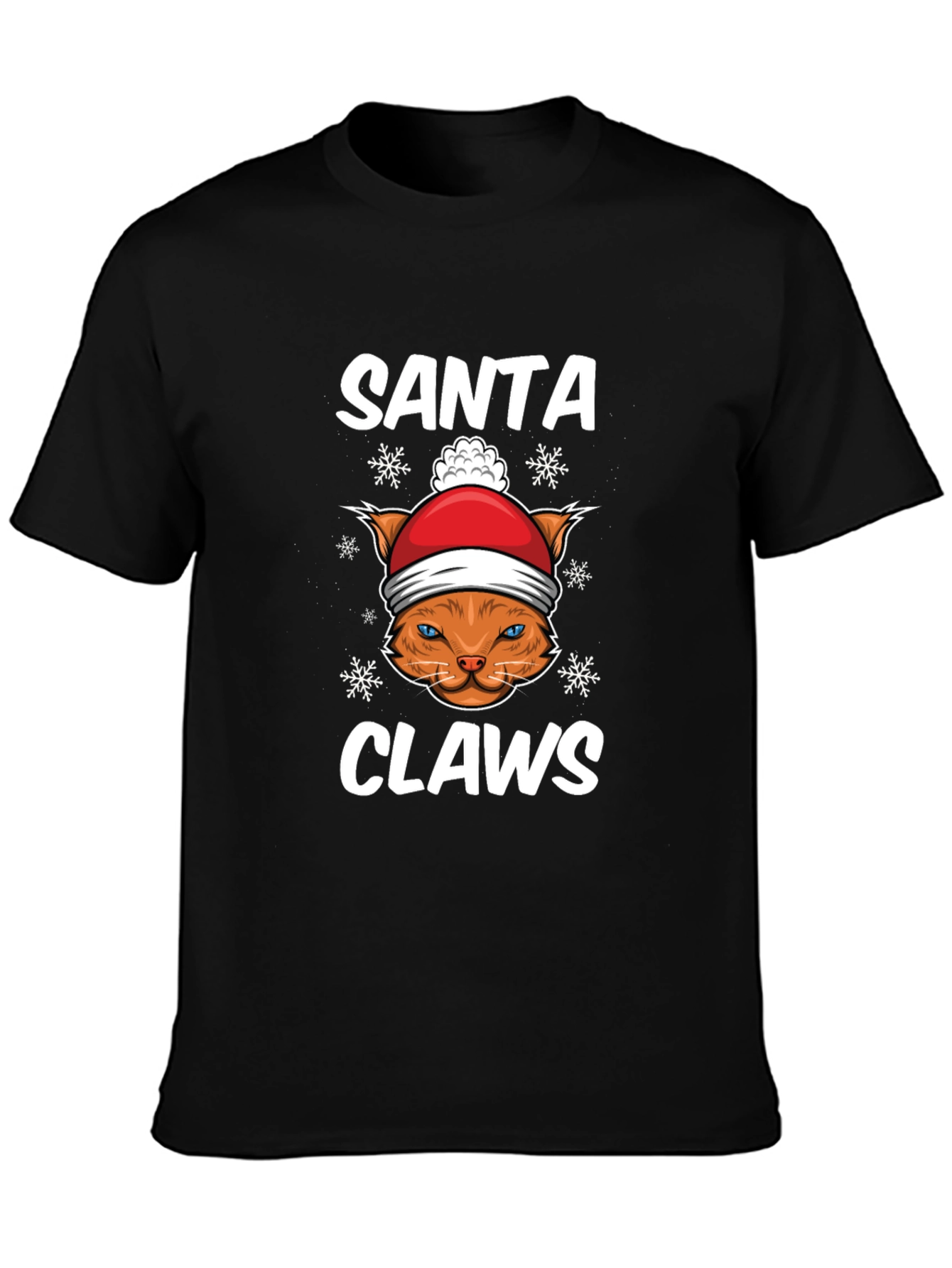 Santa Claws Cat Christmas T-Shirt