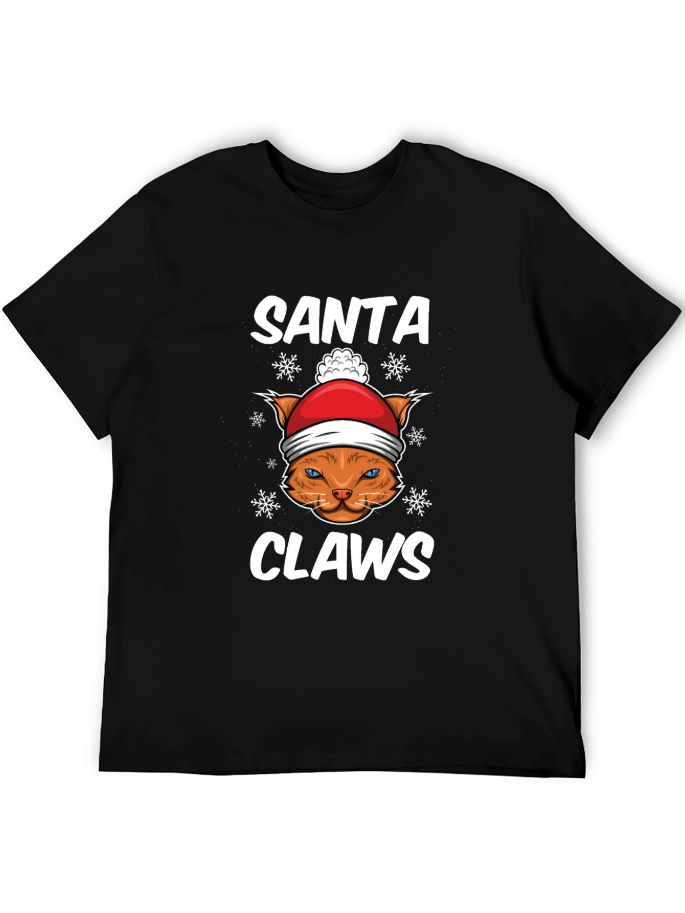 Santa Claws Cat Christmas T-Shirt