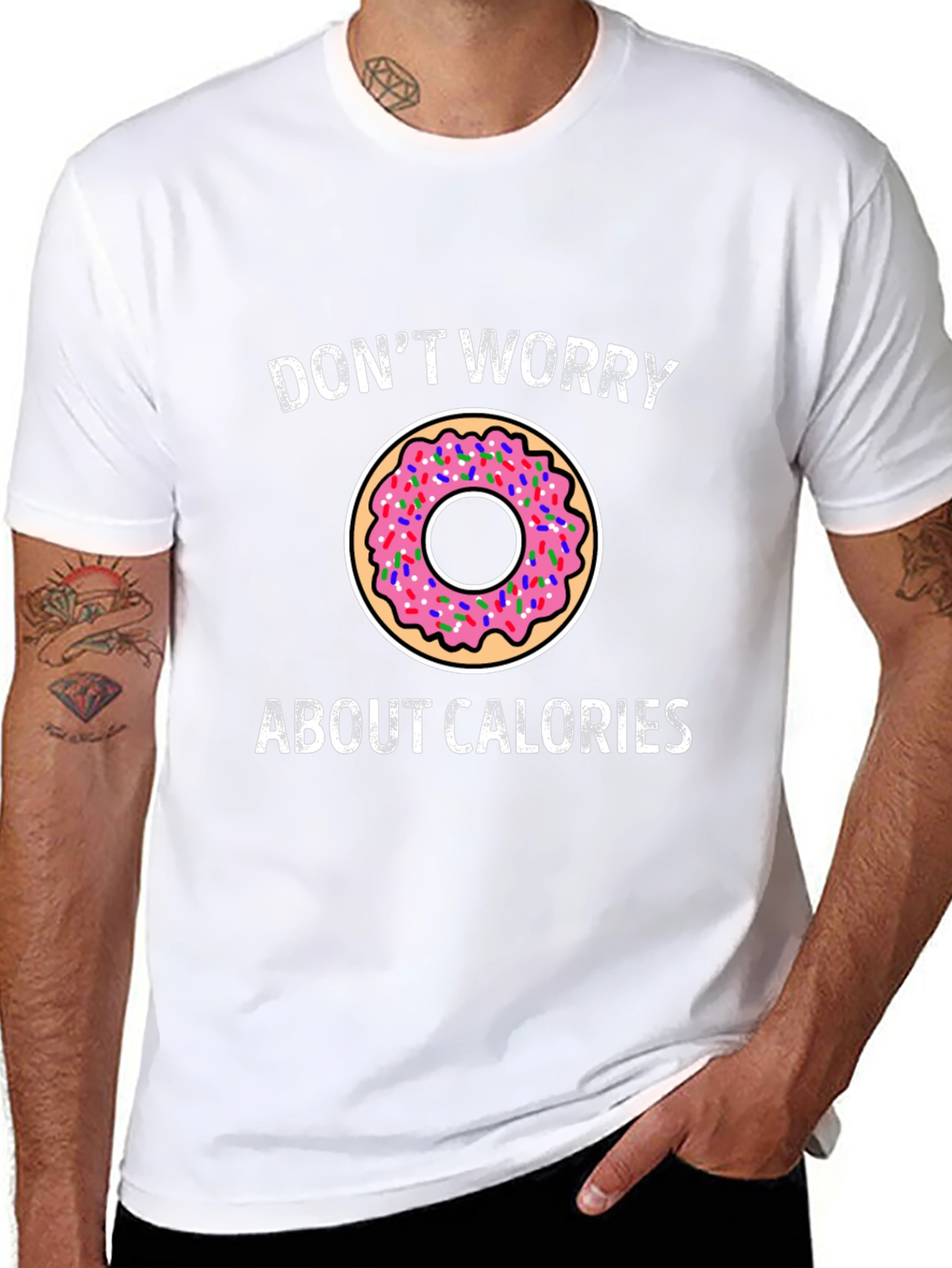 Donut Worry About Calories Graphic Tee