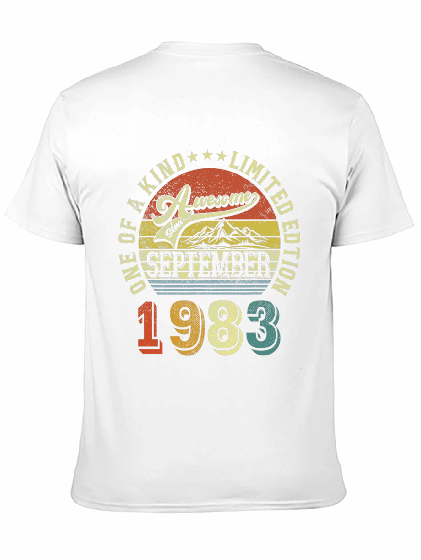 Awesome September 1983 Limited Edition Birthday T-Shirt
