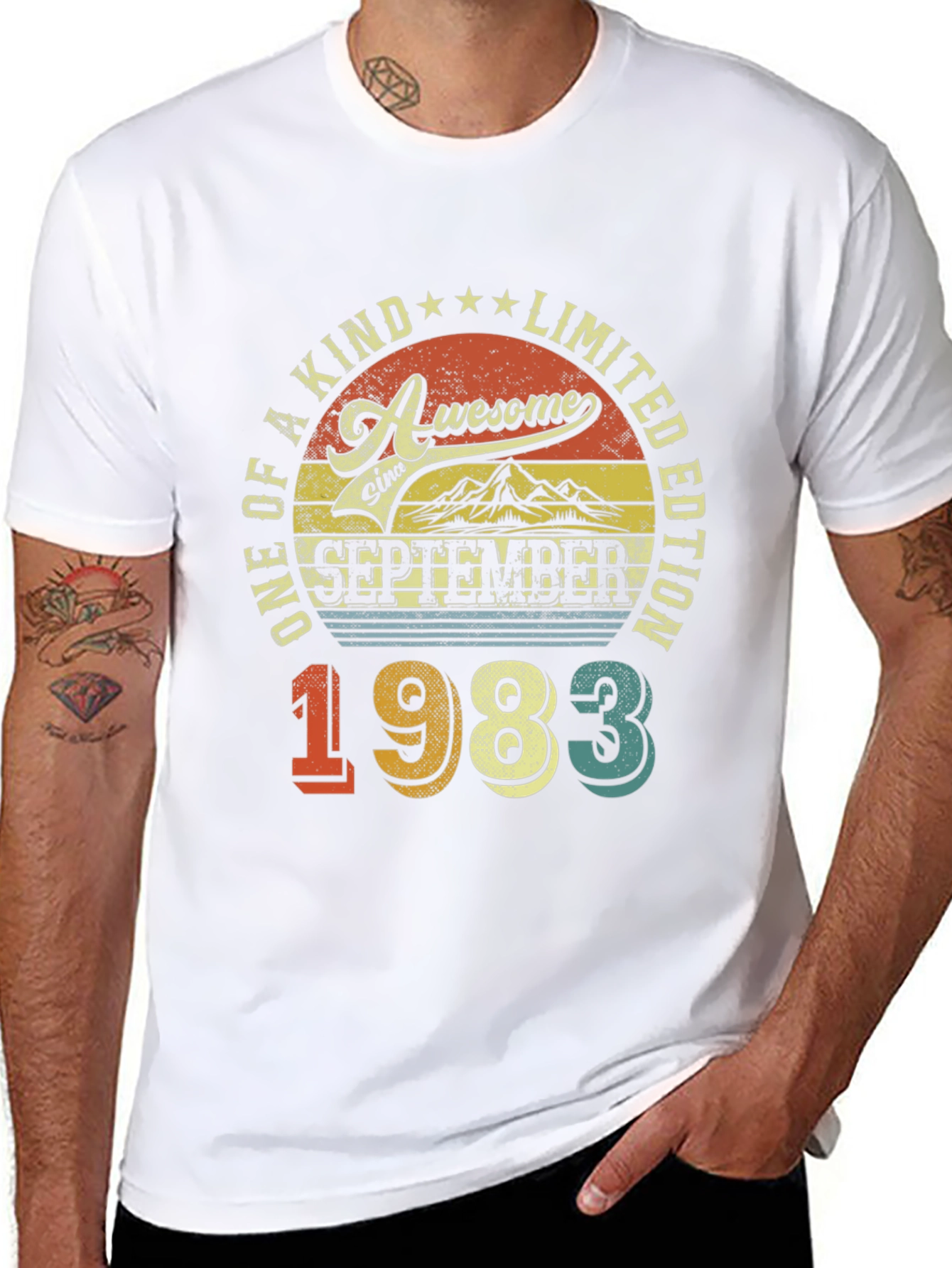 Awesome September 1983 Limited Edition Birthday T-Shirt