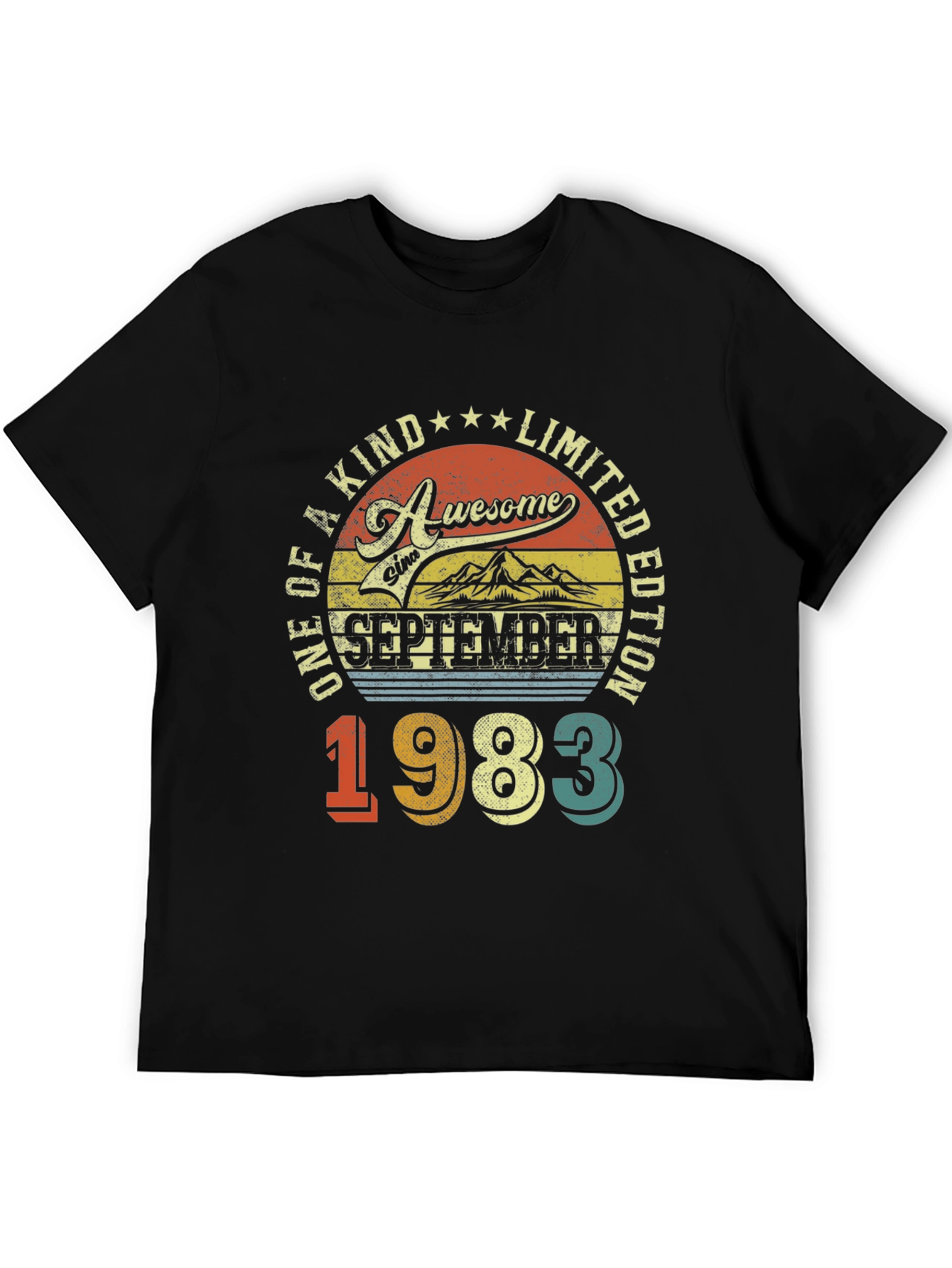 Awesome September 1983 Limited Edition Birthday T-Shirt