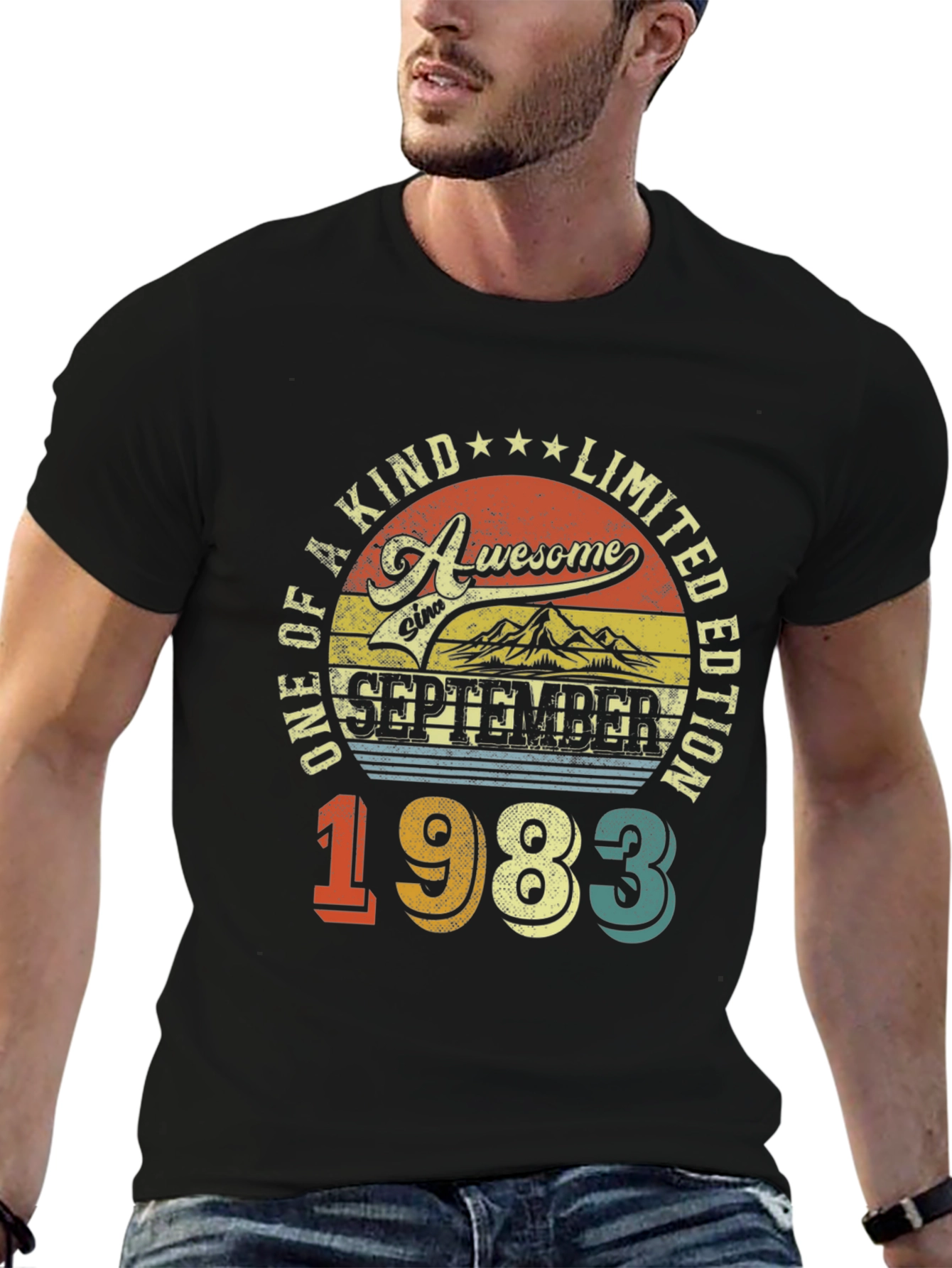 Awesome September 1983 Limited Edition Birthday T-Shirt
