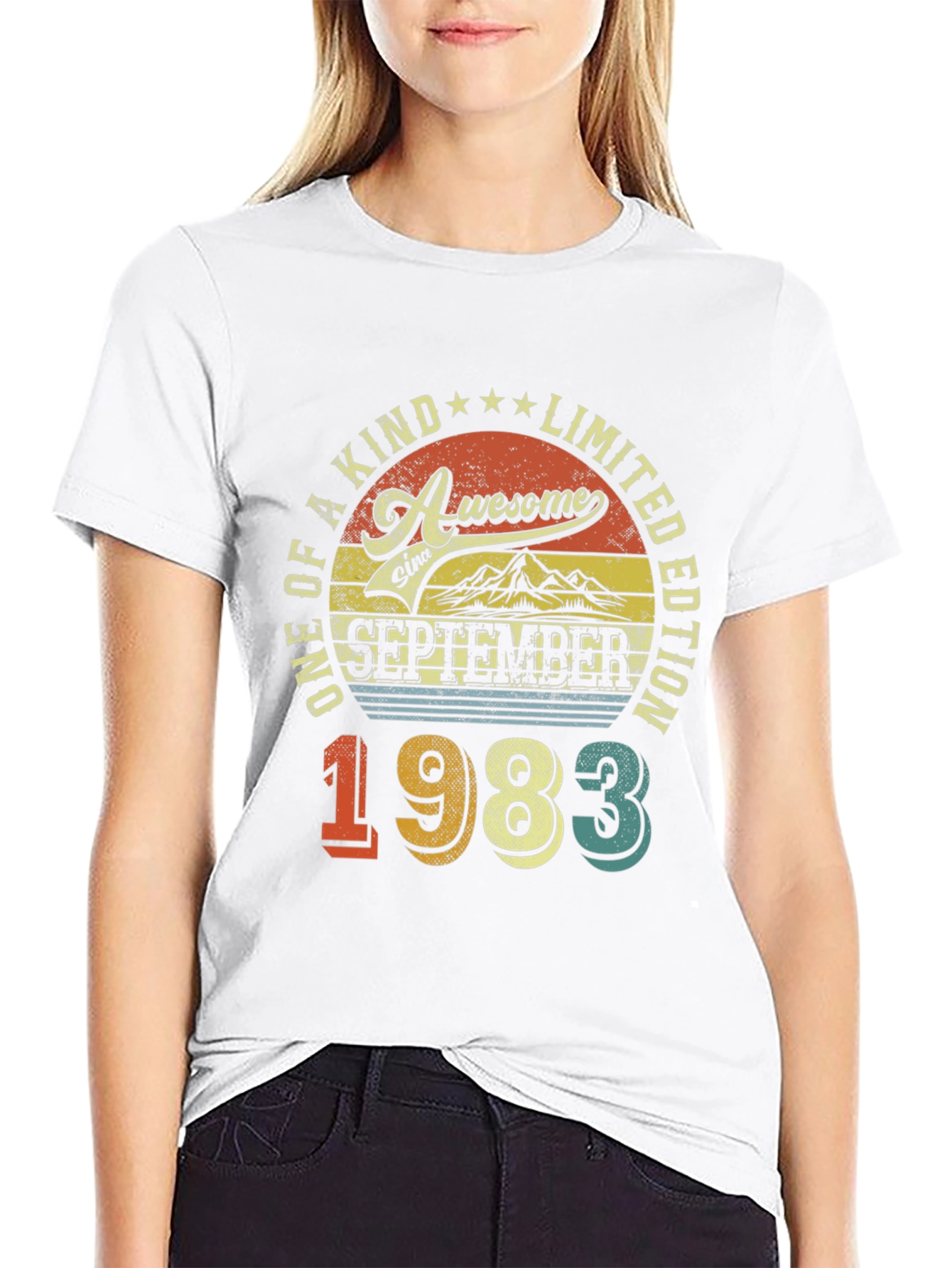 Awesome September 1983 Limited Edition Birthday T-Shirt