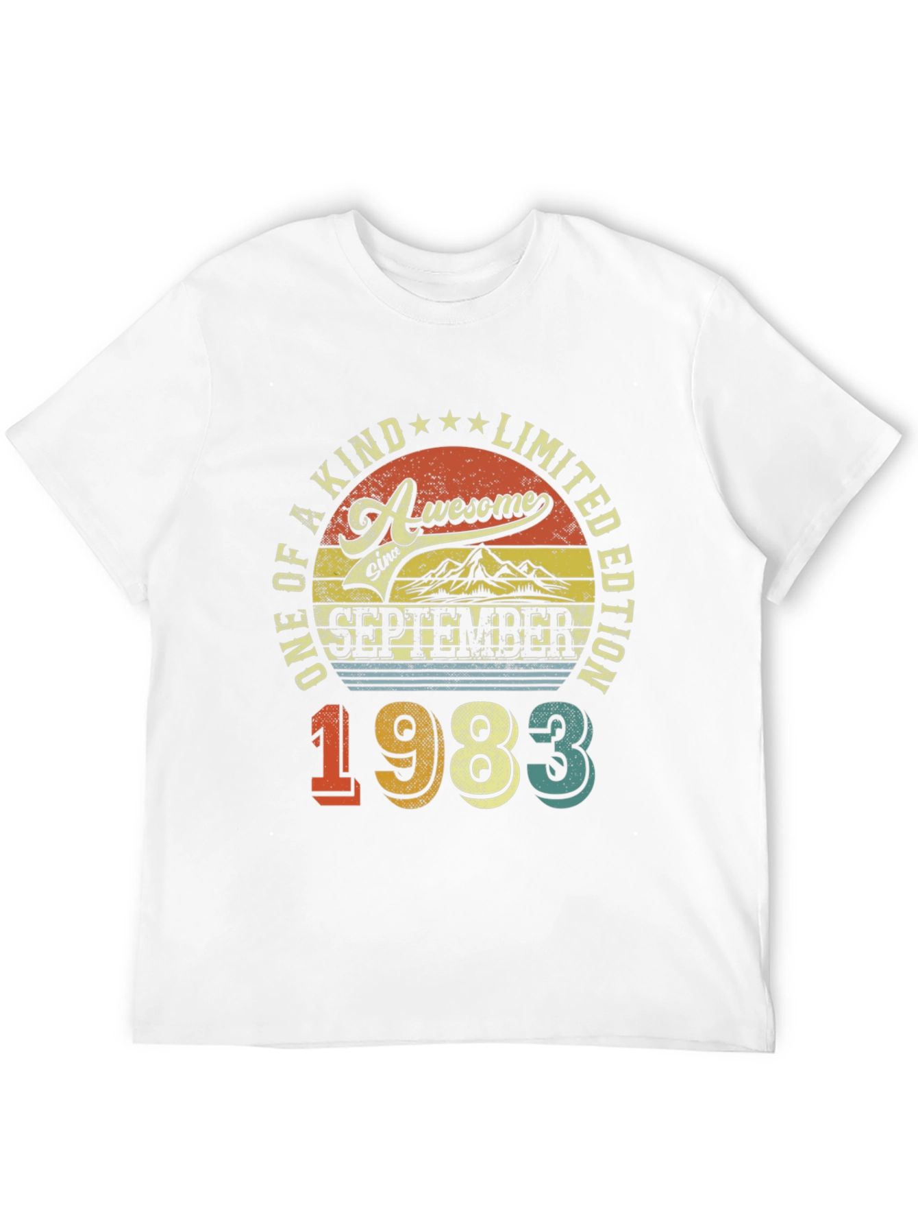 Awesome September 1983 Limited Edition Birthday T-Shirt