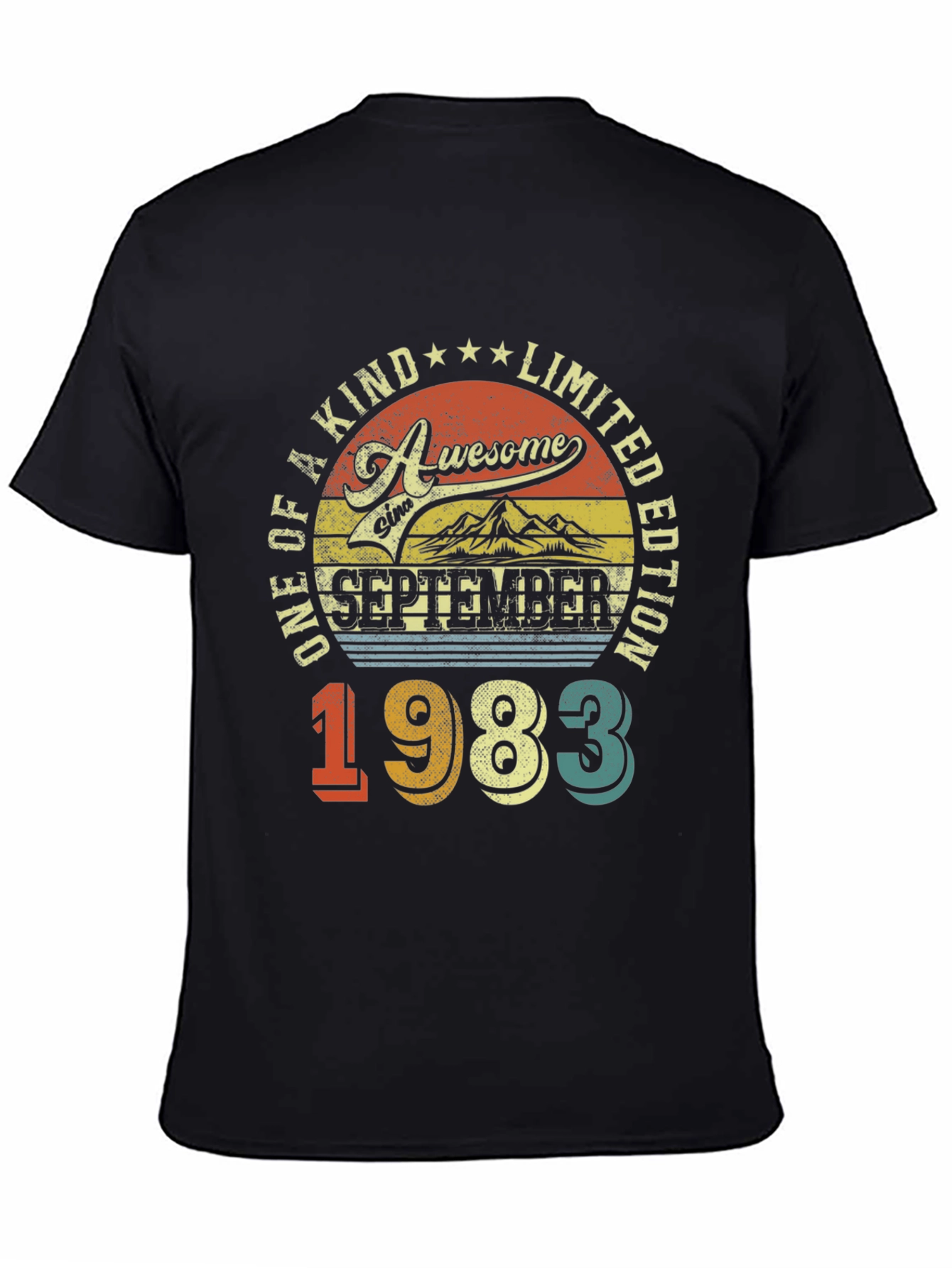Awesome September 1983 Limited Edition Birthday T-Shirt