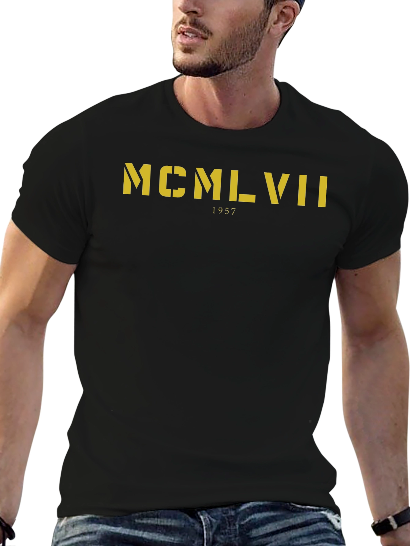 MCMLVII 1957 Graphic T-Shirt - Black
