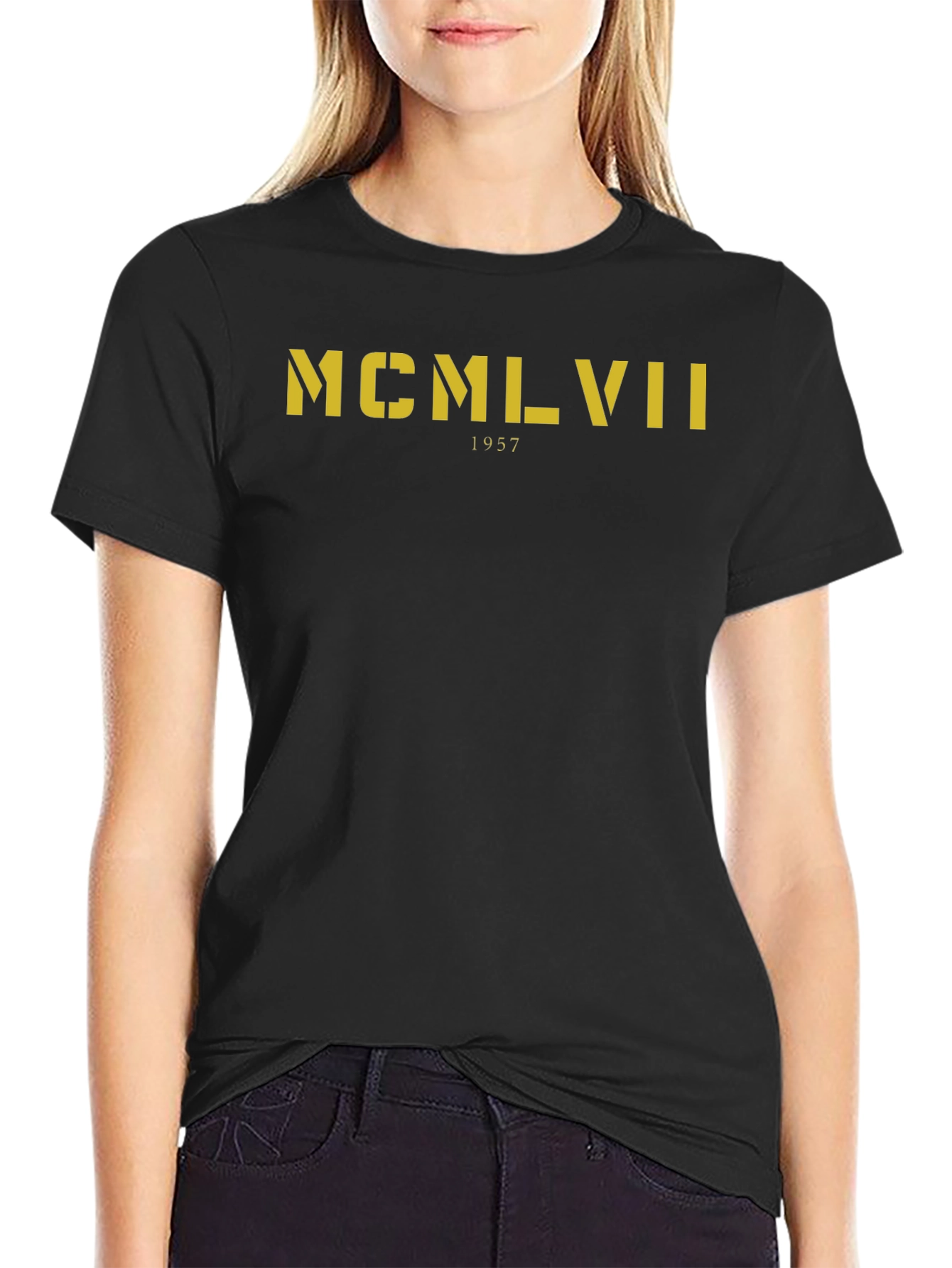 MCMLVII 1957 Graphic T-Shirt - Black
