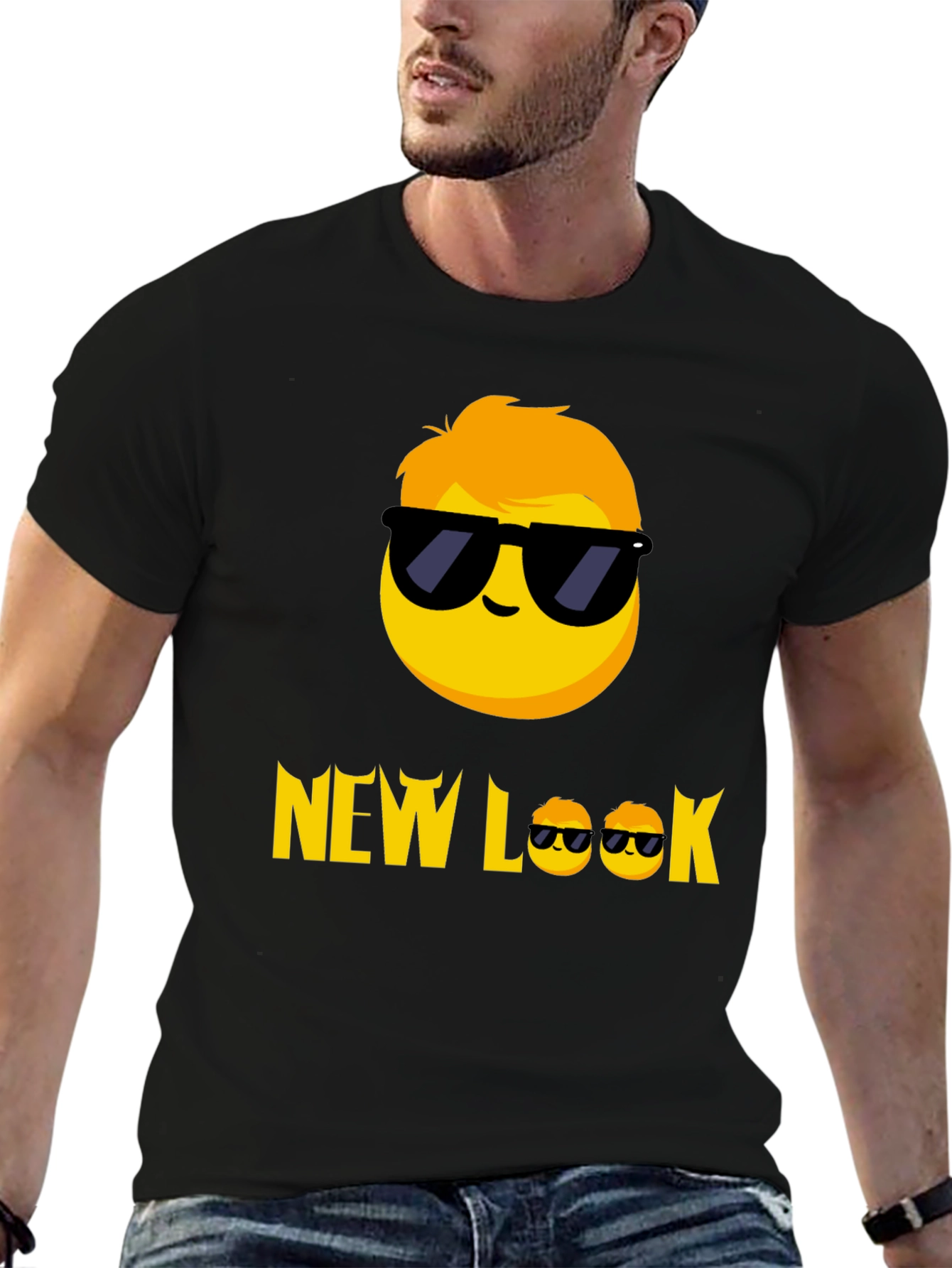 Cool Emoji Graphic Tee - New Look Black T-Shirt