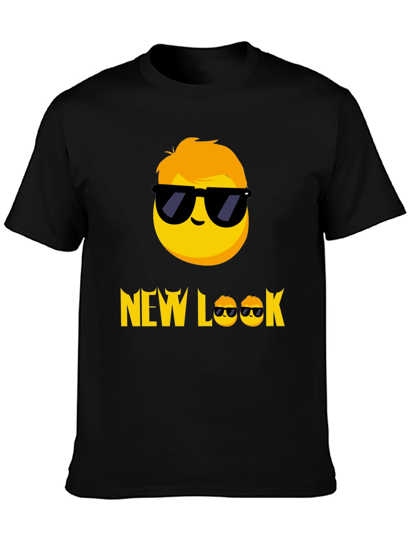 Cool Emoji Graphic Tee - New Look Black T-Shirt