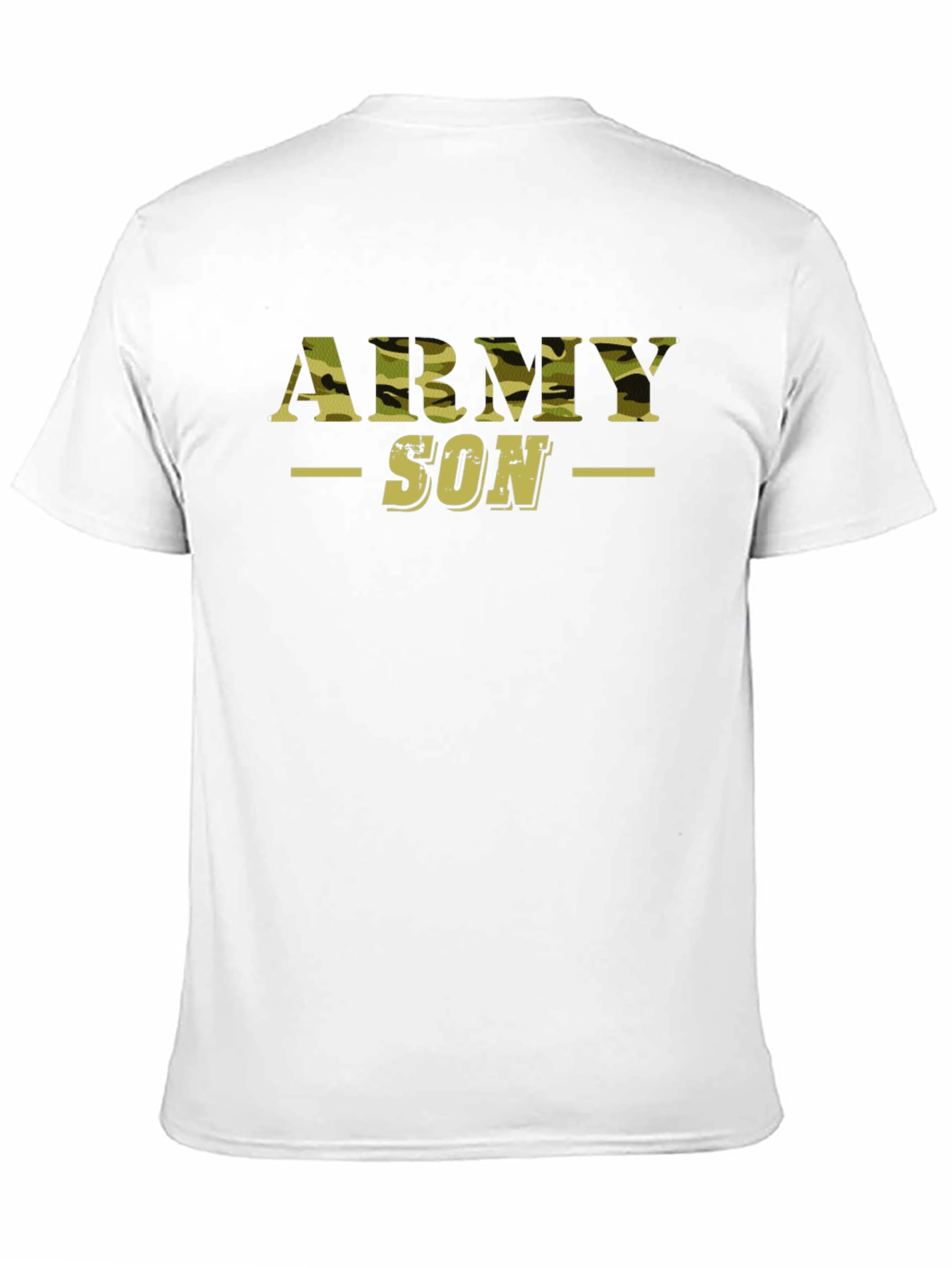 Army Son Camo Print Graphic T-Shirt