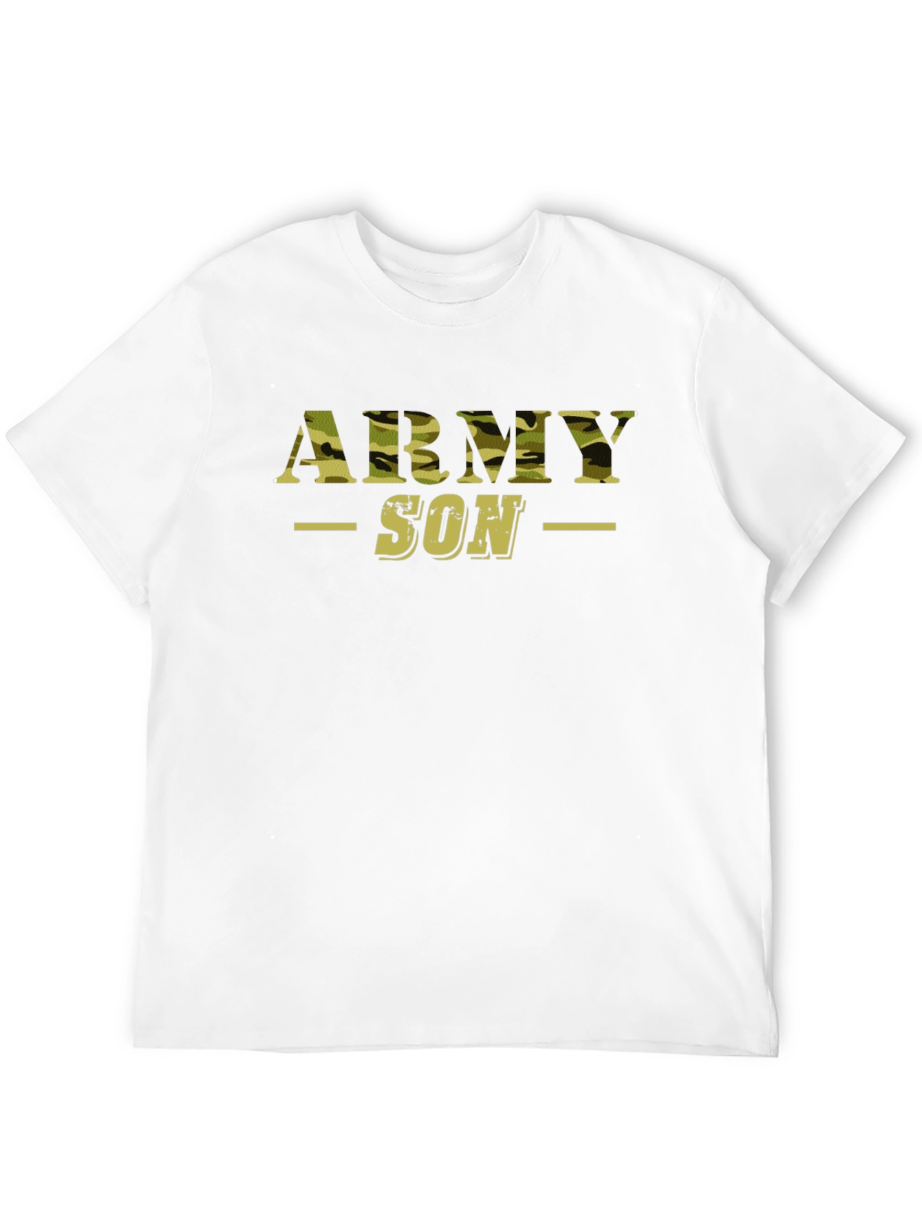 Army Son Camo Print Graphic T-Shirt