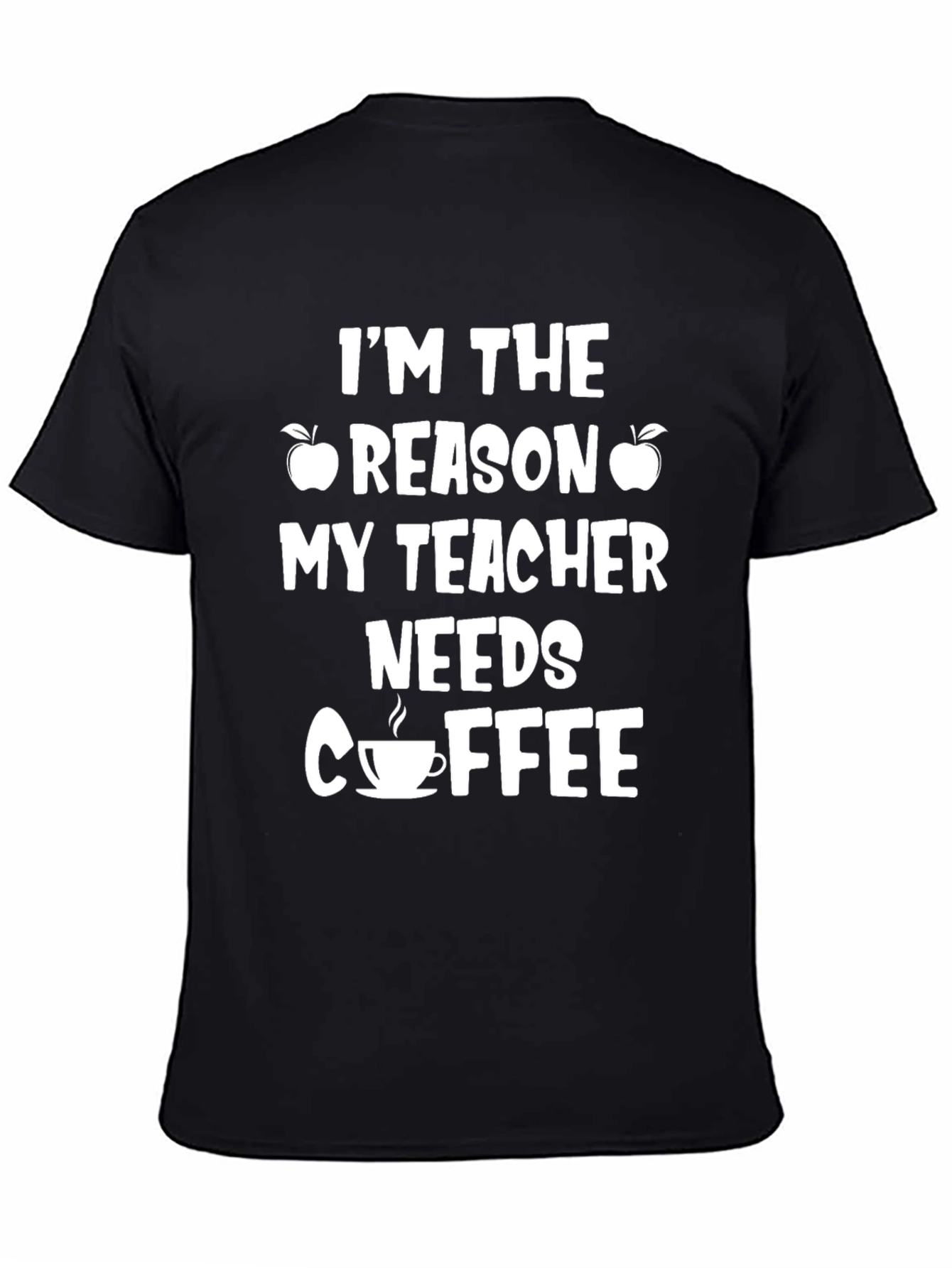 Funny Teacher Coffee T-Shirt - Unisex Black Tee