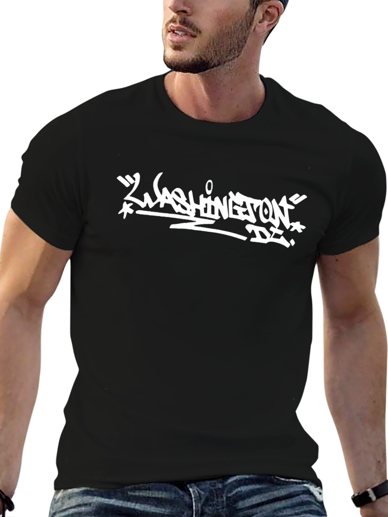 Washington D.C. Graphic Tee - Black
