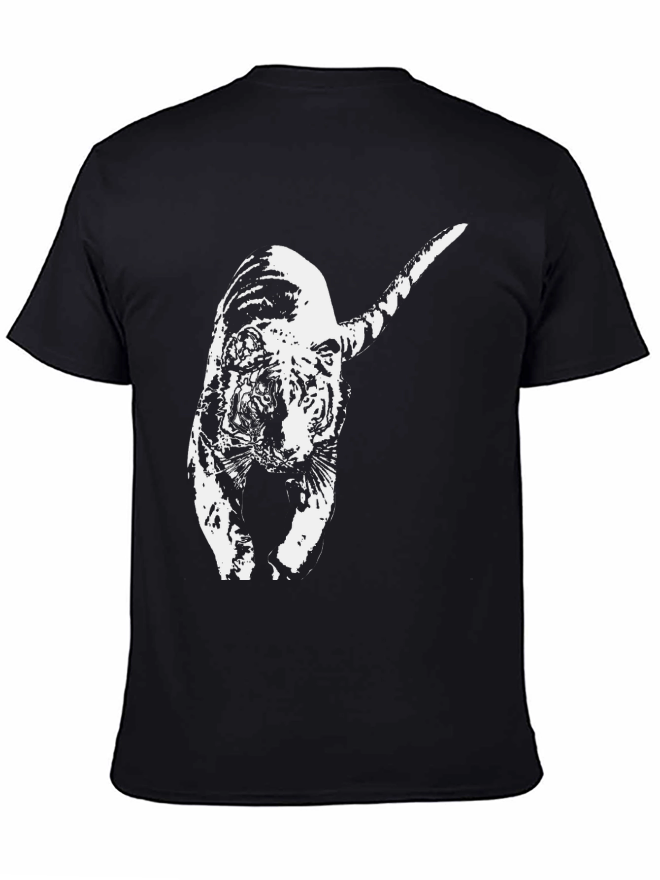 Tiger Graphic Black T-Shirt - Animal Print Tee