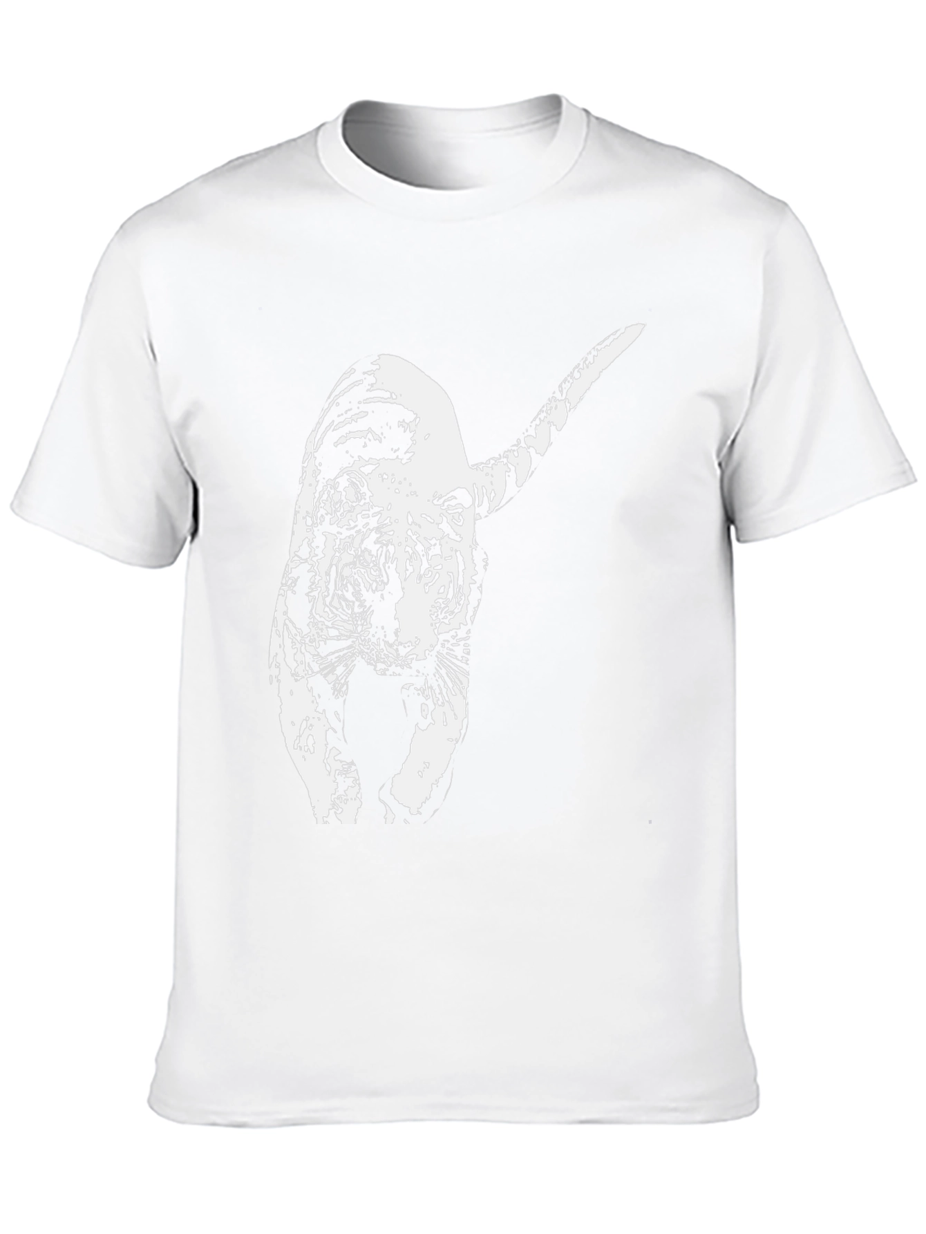 Tiger Graphic Black T-Shirt - Animal Print Tee