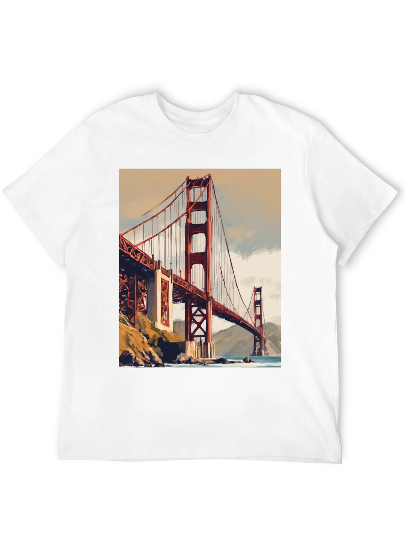 Golden Gate Bridge Graphic Tee - San Francisco Souvenir