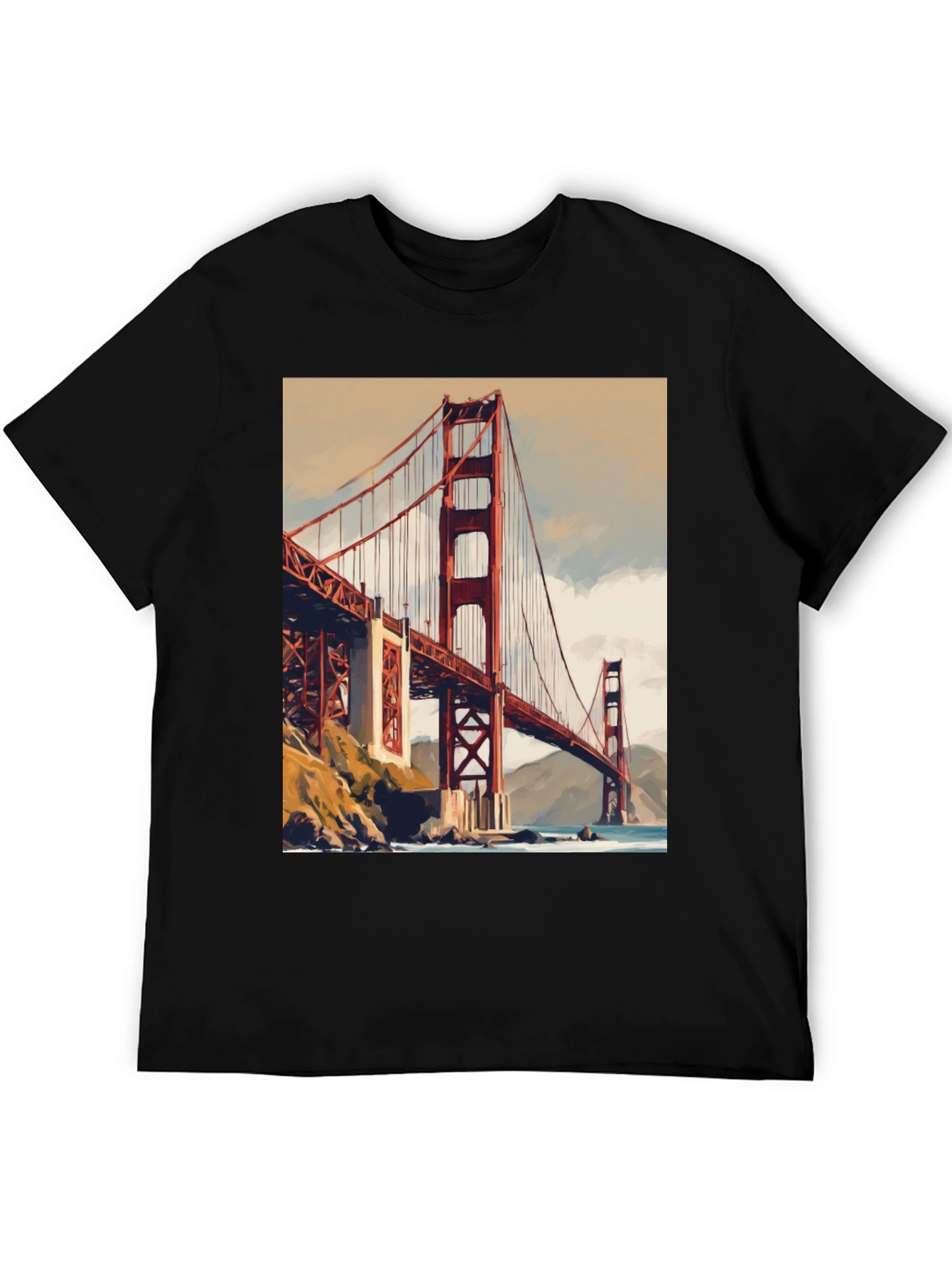 Golden Gate Bridge Graphic Tee - San Francisco Souvenir