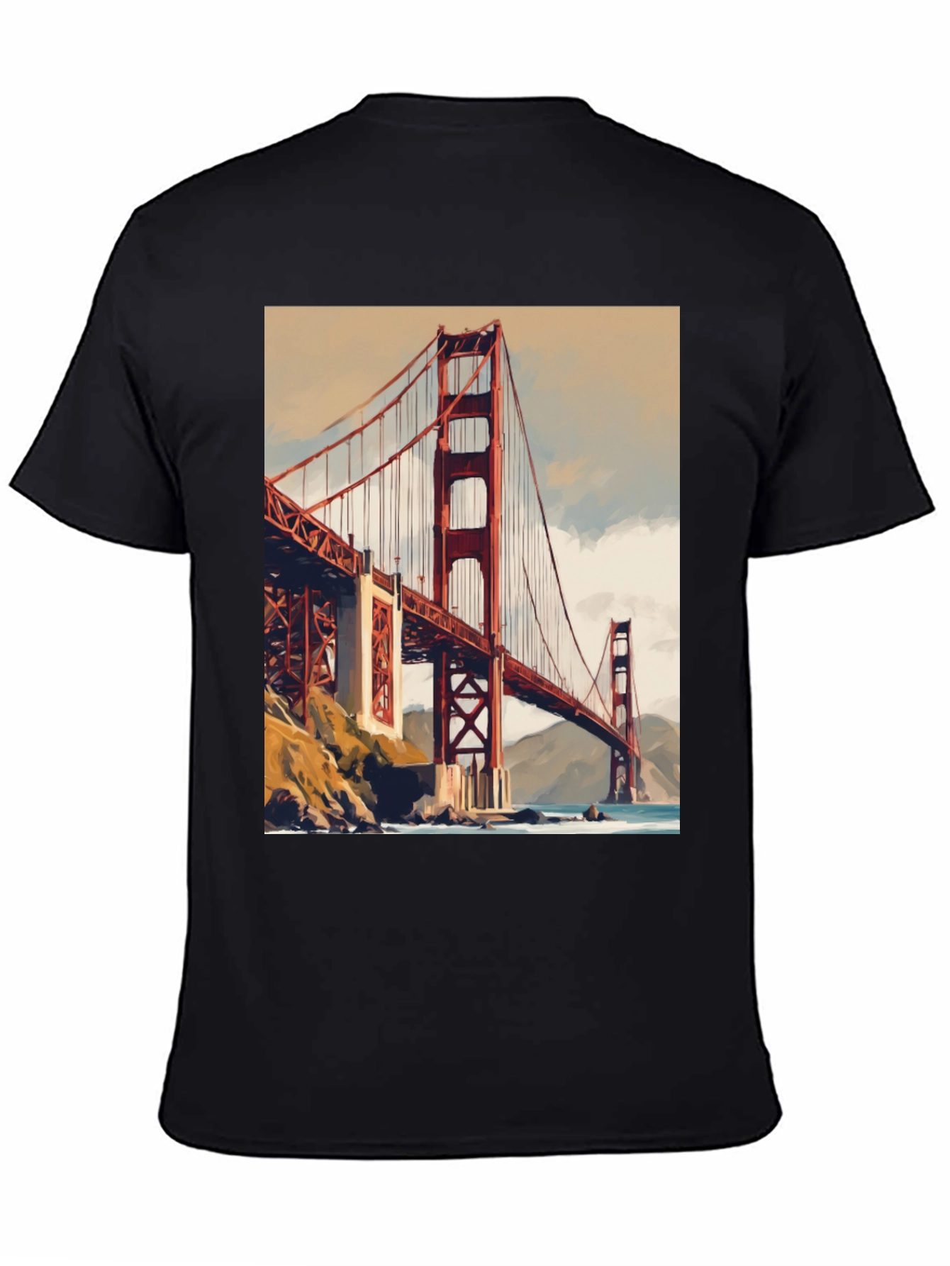 Golden Gate Bridge Graphic Tee - San Francisco Souvenir