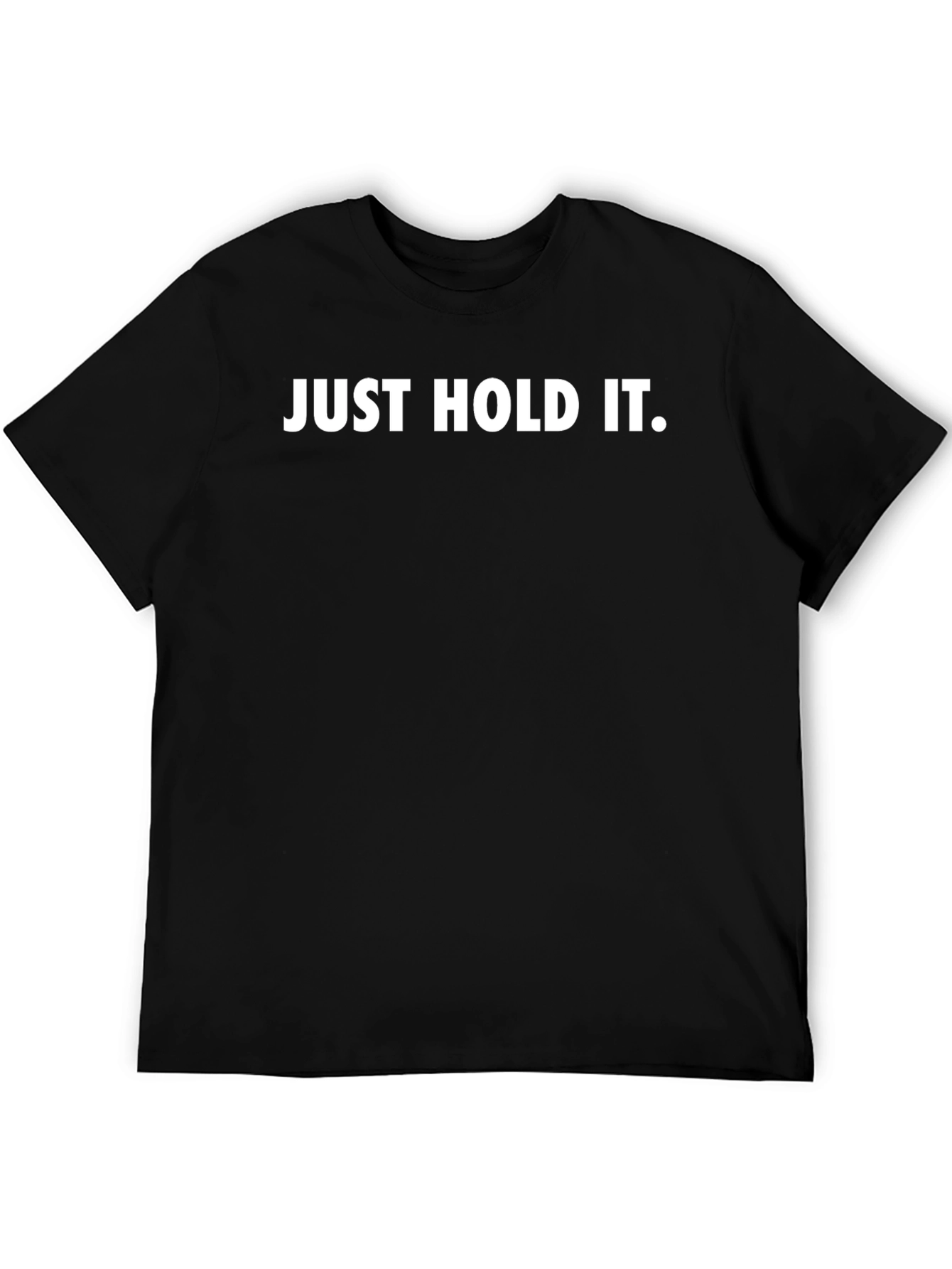 Just Hold It Graphic Tee - Mens Black T-Shirt