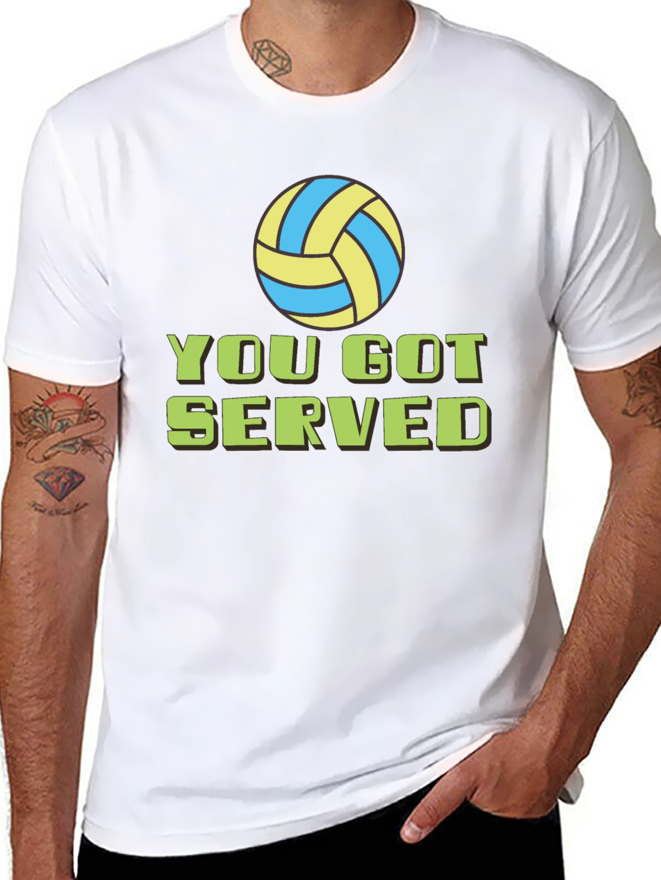 You Got Served Volleyball Graphic Tee