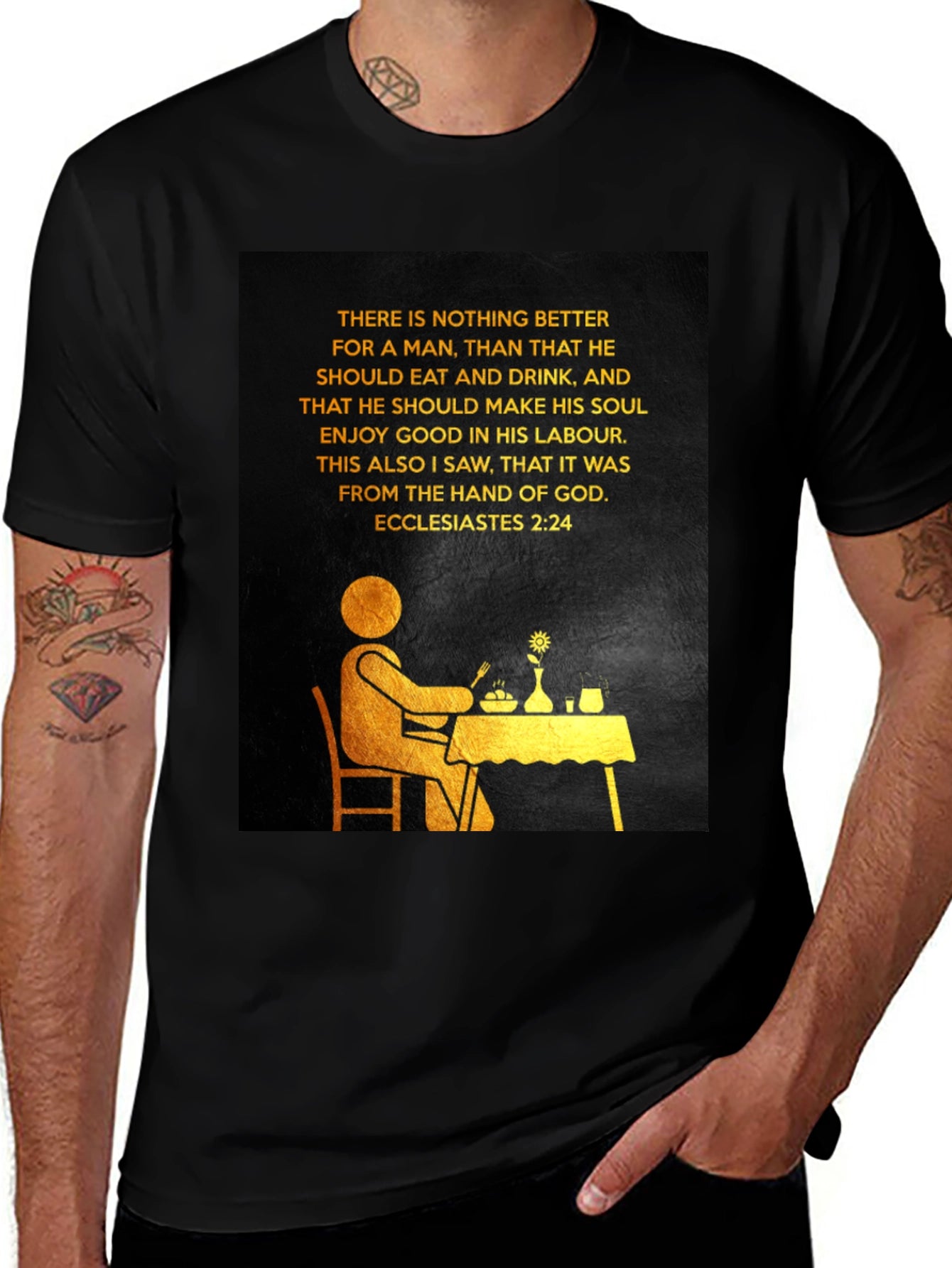 Ecclesiastes 2:24 Graphic Tee - Enjoy Your Labour
