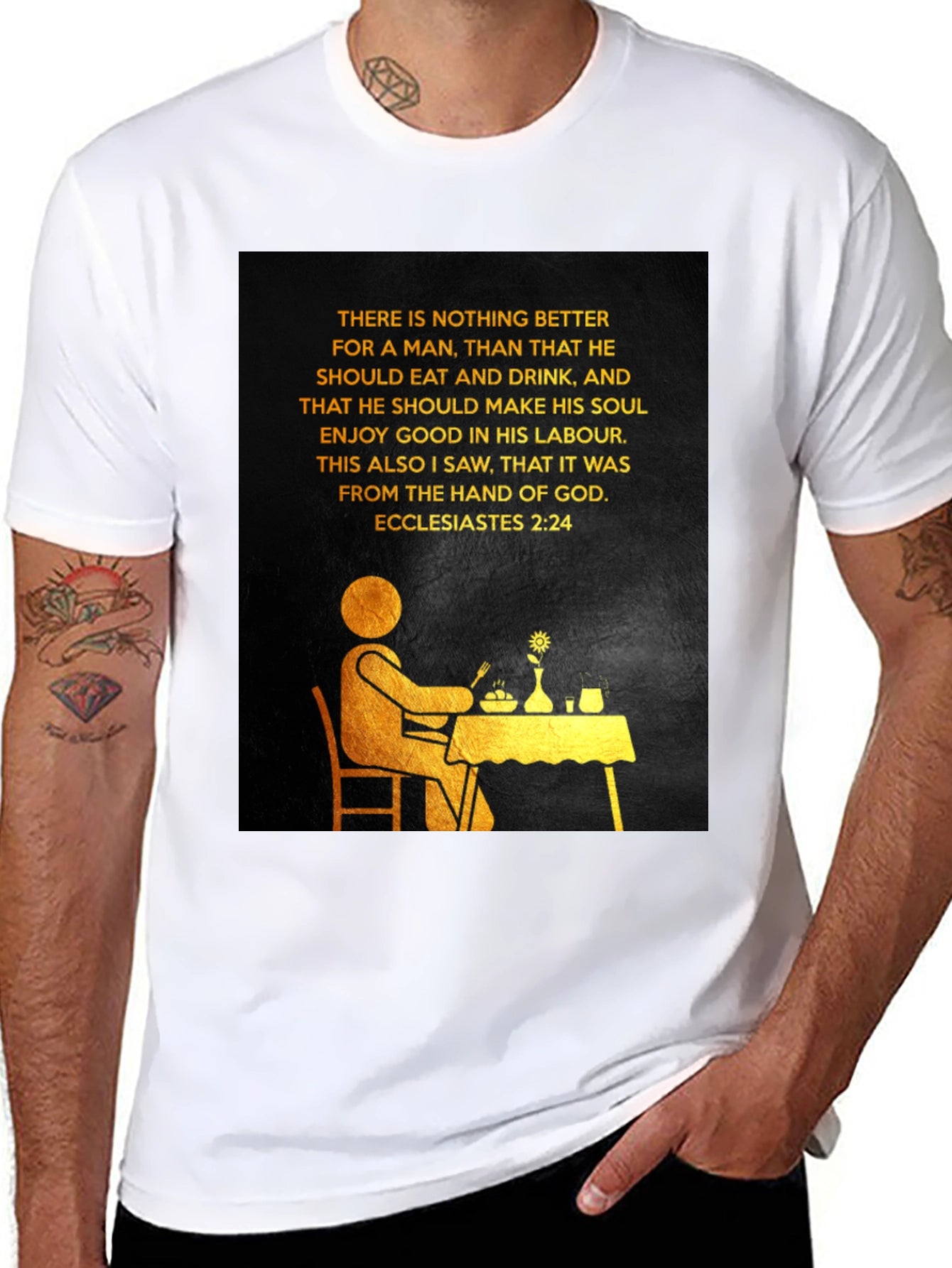 Ecclesiastes 2:24 Graphic Tee - Enjoy Your Labour