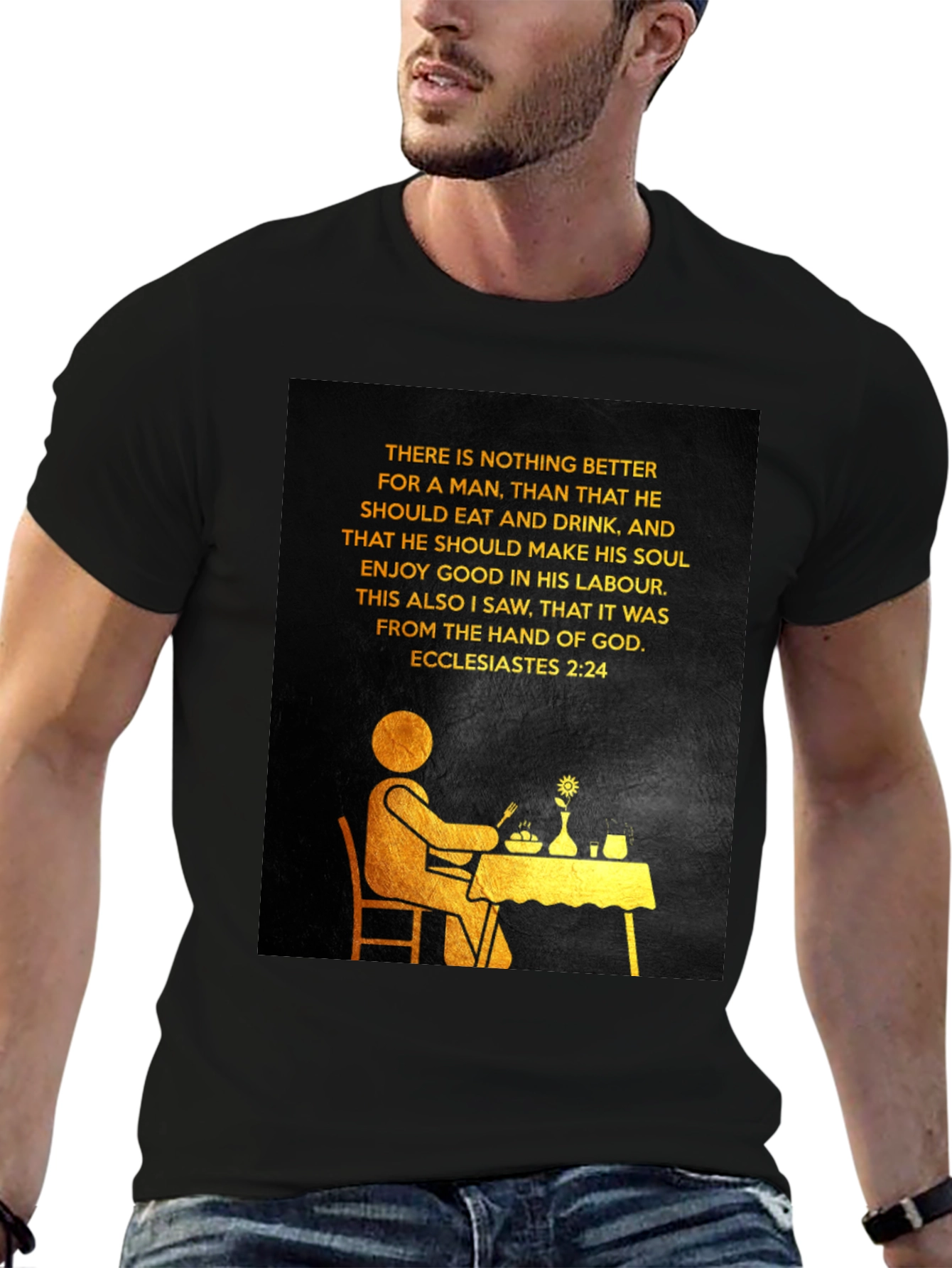 Ecclesiastes 2:24 Graphic Tee - Enjoy Your Labour