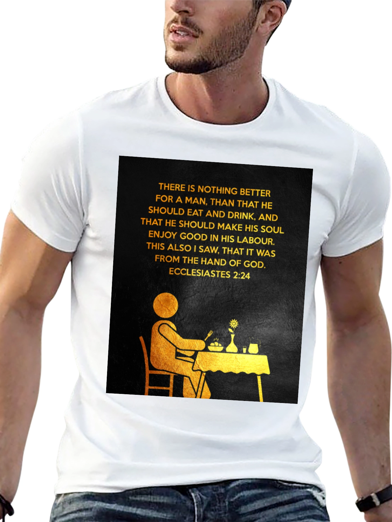 Ecclesiastes 2:24 Graphic Tee - Enjoy Your Labour
