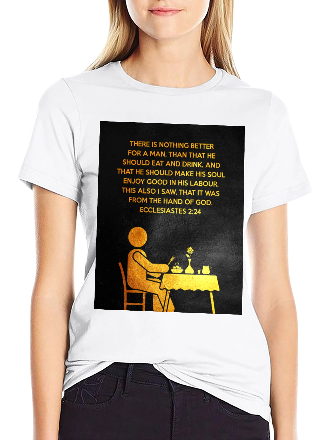 Ecclesiastes 2:24 Graphic Tee - Enjoy Your Labour