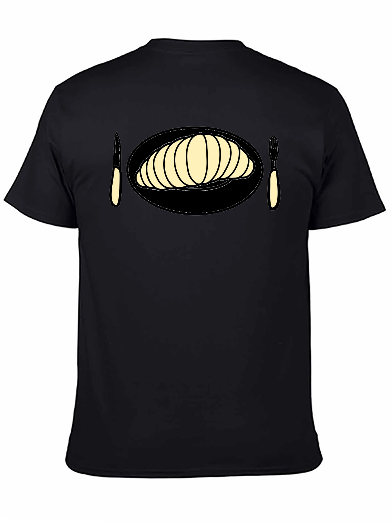 Croissant Graphic Tee - Unique Foodie Fashion